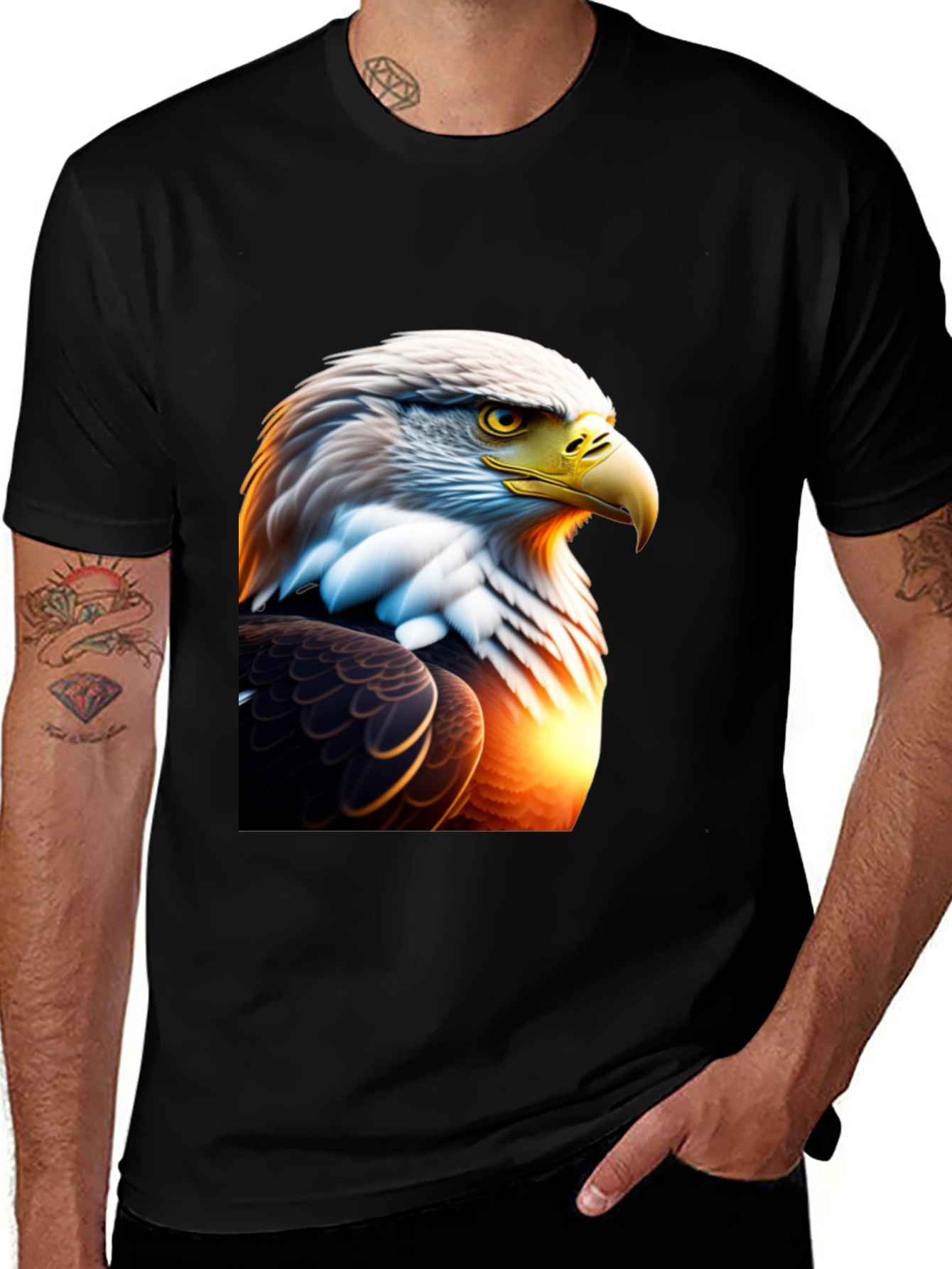 Variant 17 of Bald Eagle Graphic Tee - Patriotic Style