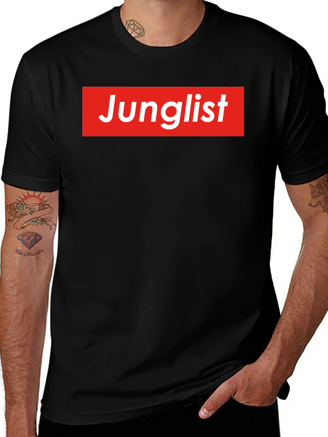 Junglist T-Shirt - Red Box Logo