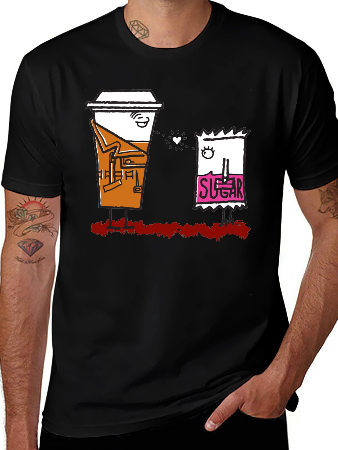 Variant 19 of Coffee and Sugar Love T-Shirt