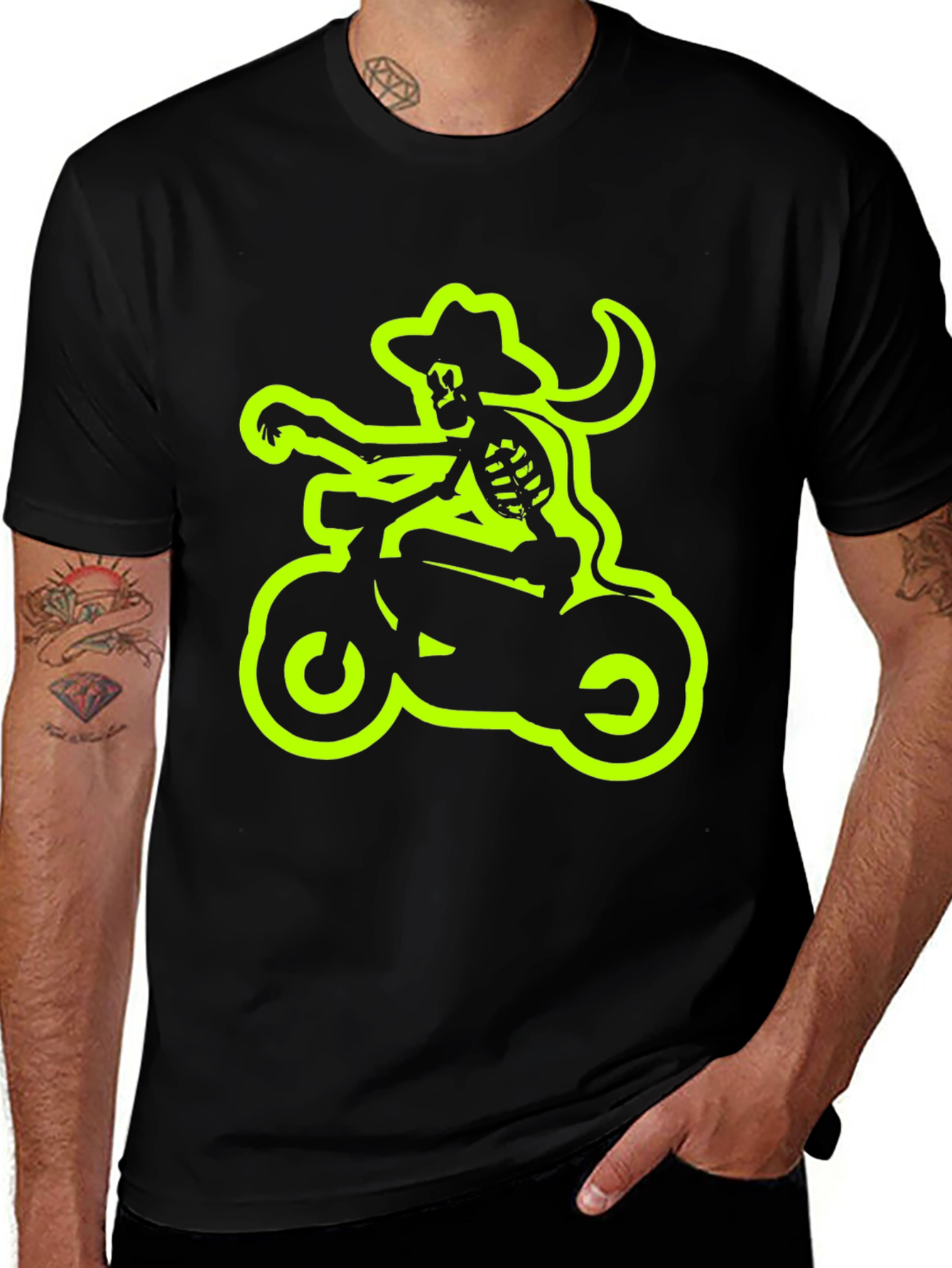 Variant 29 of Skeleton Rider Black T-Shirt