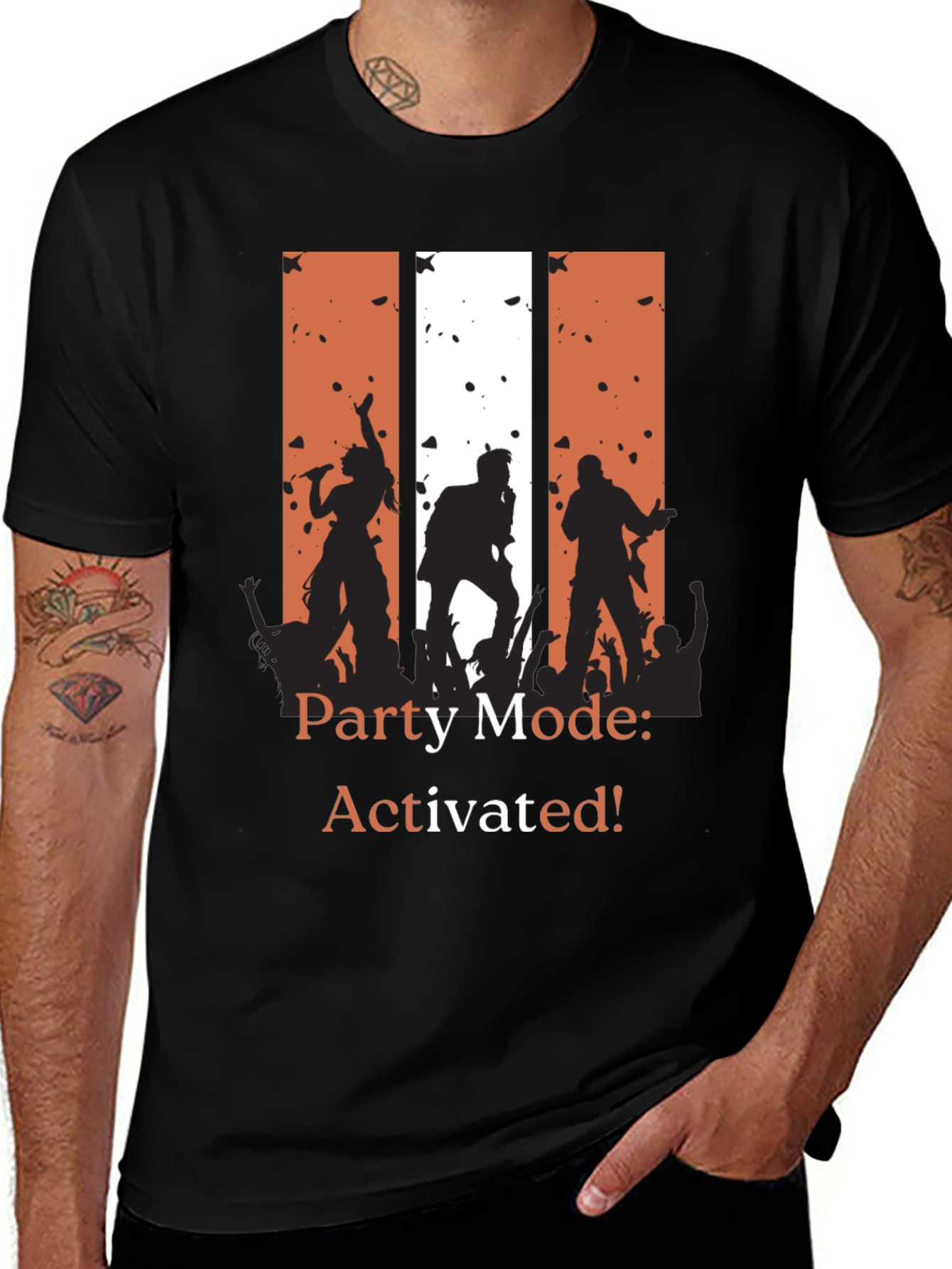 Variant 20 of Party Mode Activated T-Shirt - Rock Concert Tee