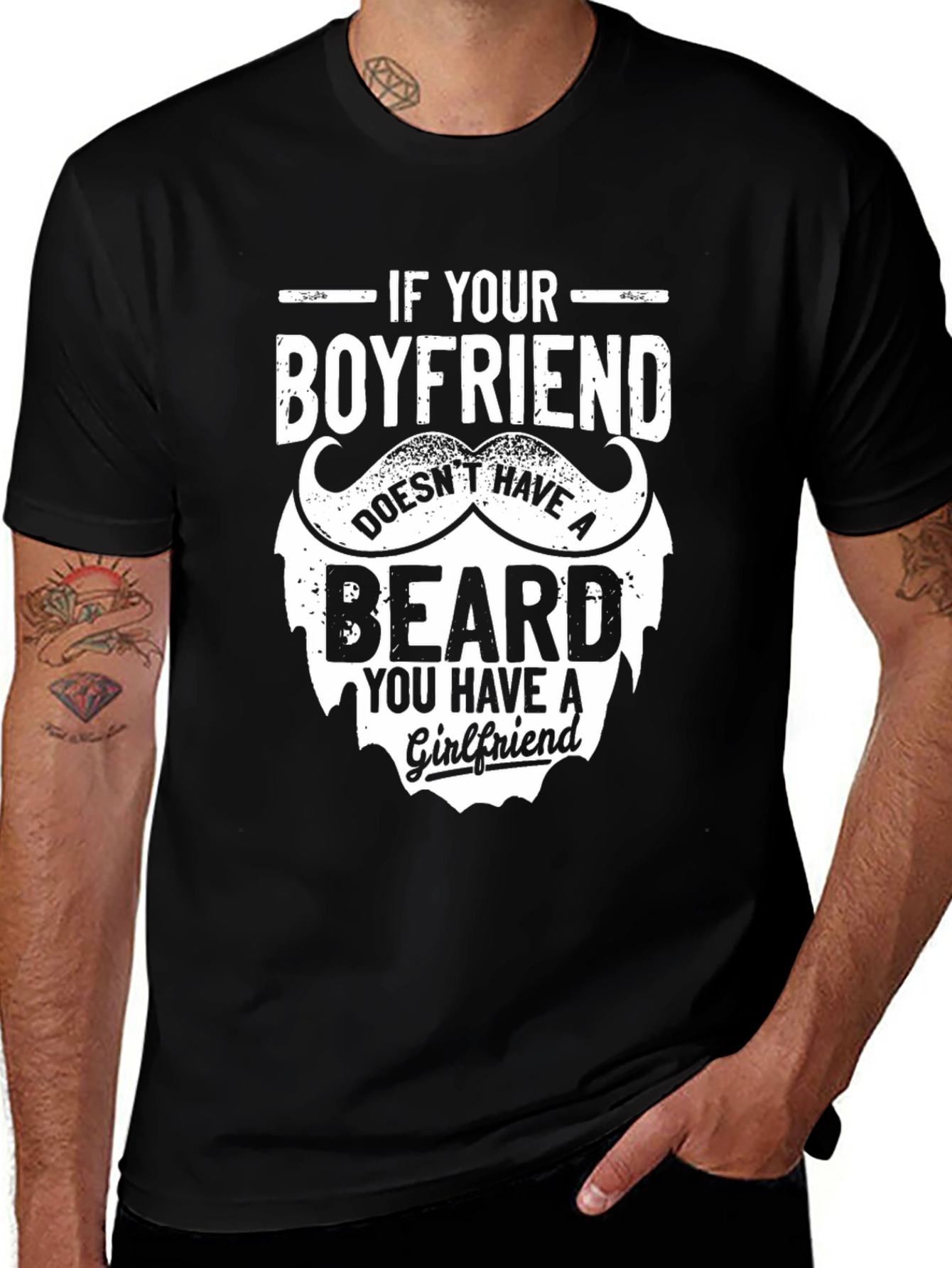 Variant 30 of Bearded Boyfriend Graphic Tee