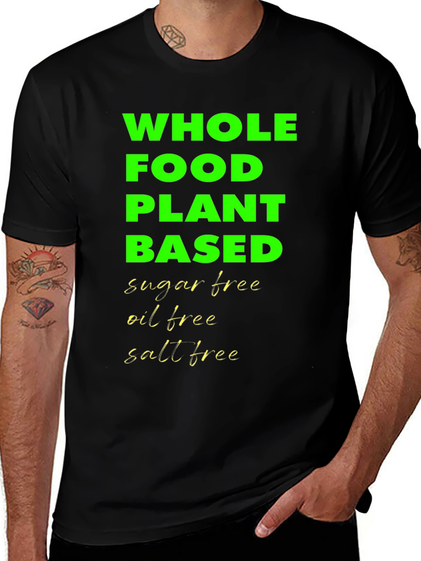 Variant 5 of Whole Food Plant Based Tee - Sugar Oil Salt Free