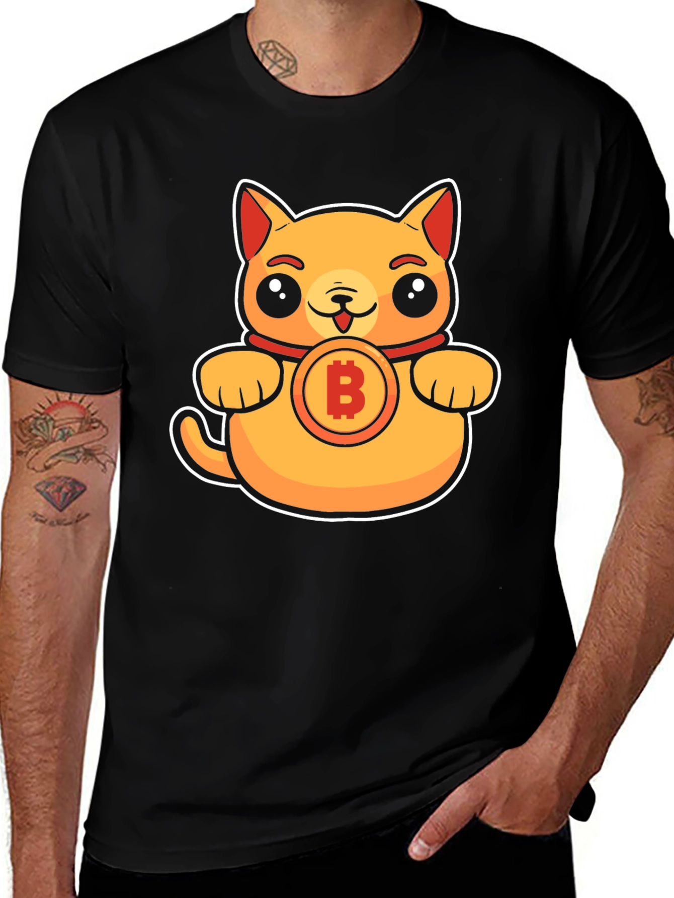 Variant 14 of Bitcoin Kitty T-Shirt - Crypto Cat Tee