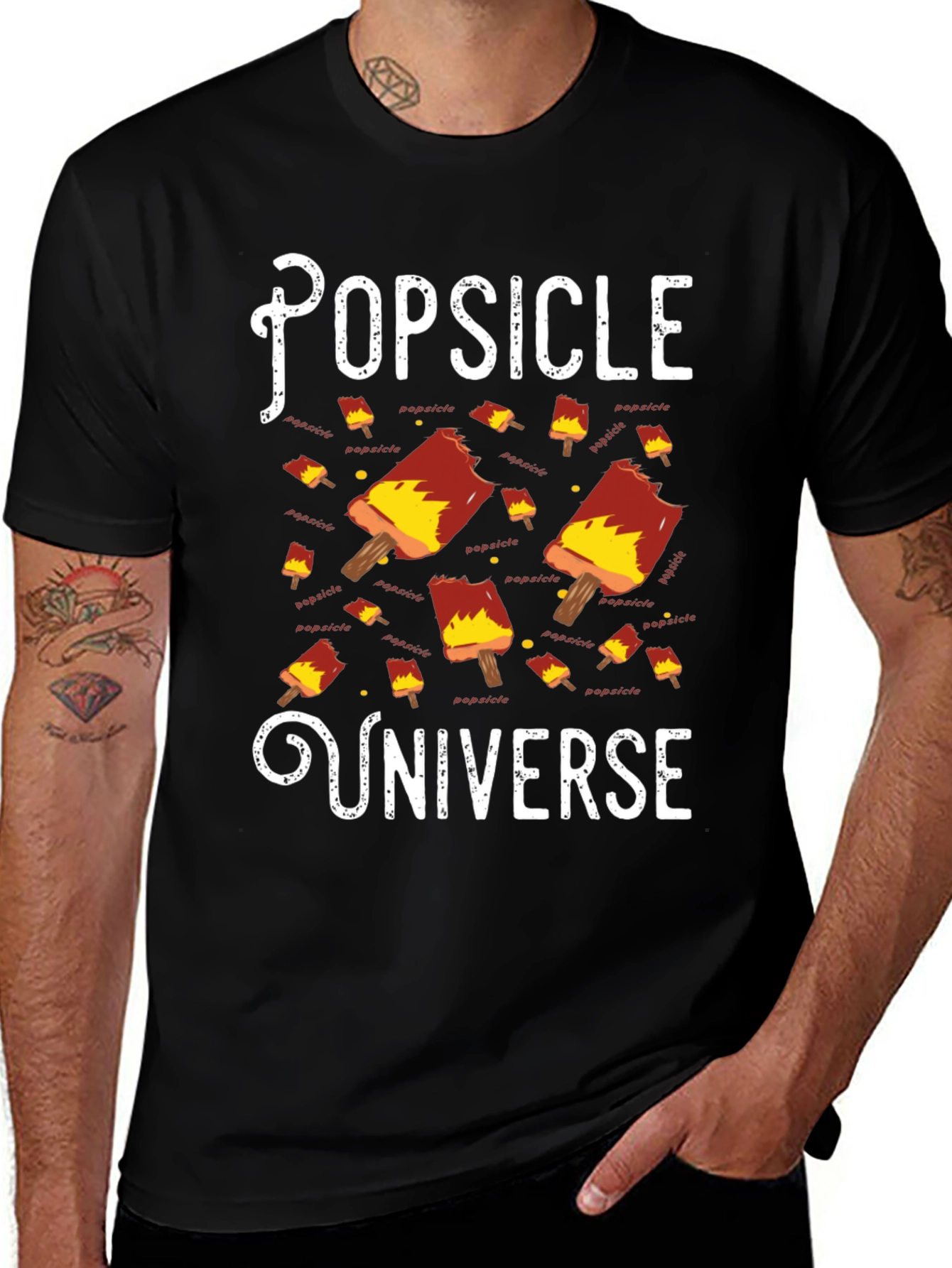 Popsicle Universe Graphic Tee - Cool Summer Style