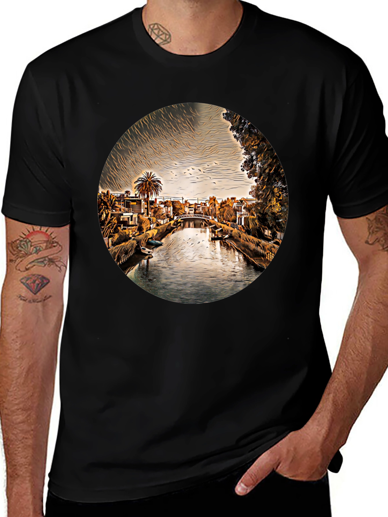 Venice Canal T-Shirt - Unique Graphic Tee