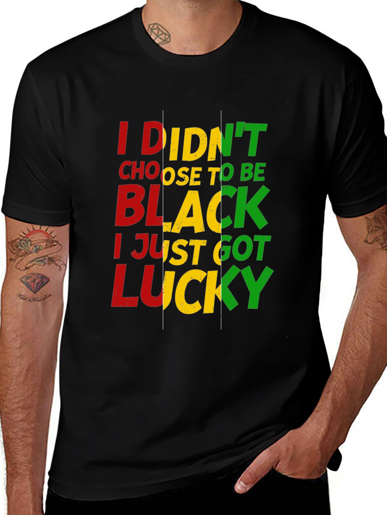 Variant 5 of Lucky Black T-Shirt