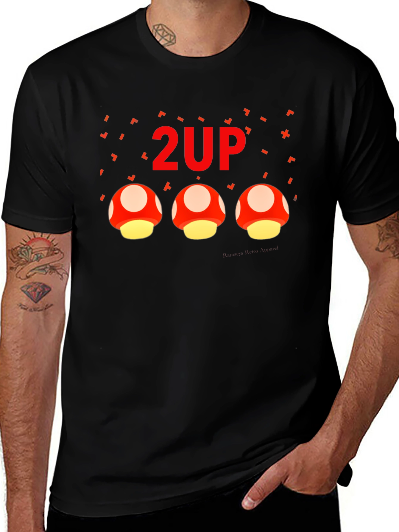 Variant 28 of 2UP Mushroom Gamer Graphic T-Shirt