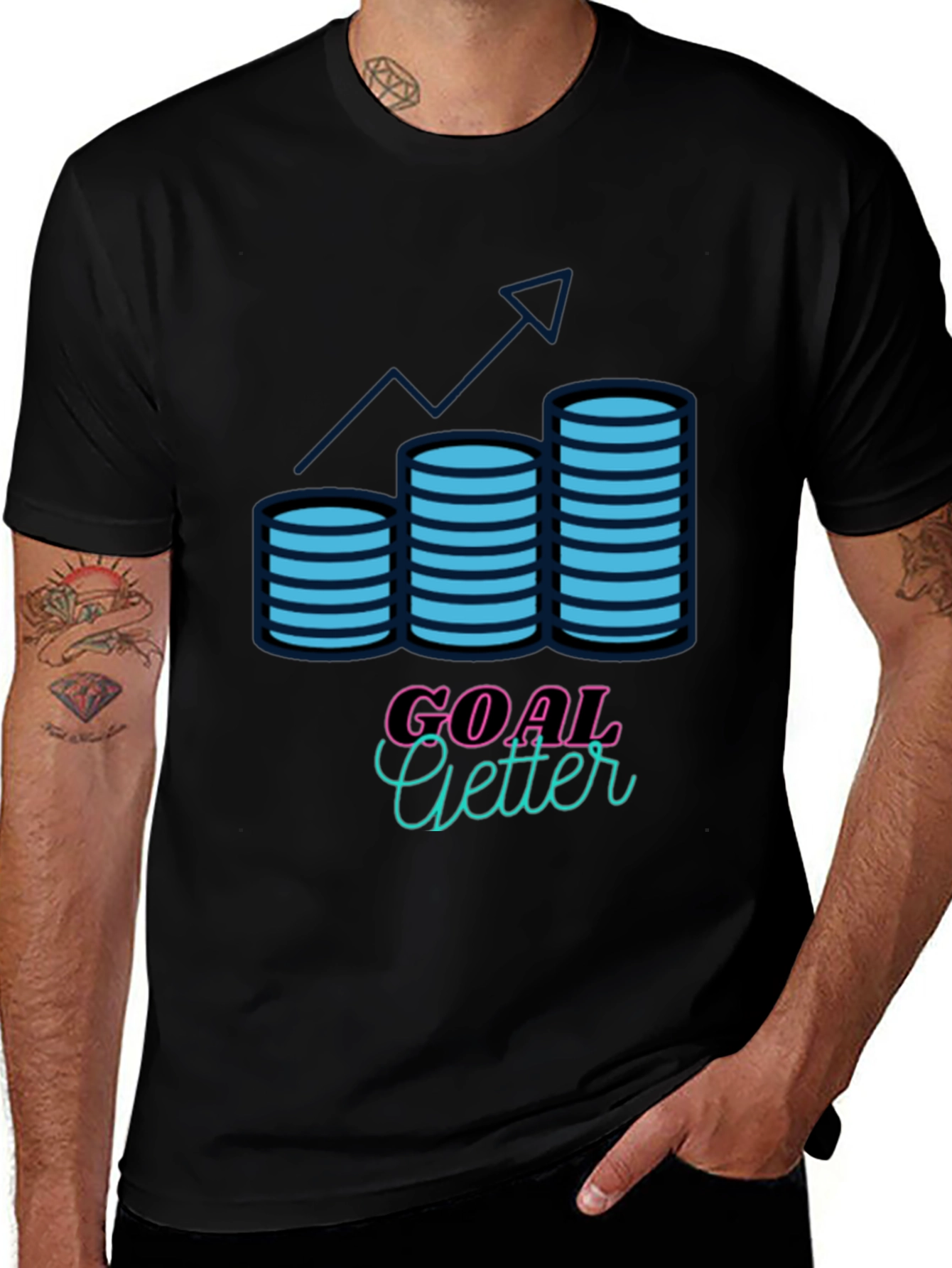 Variant 15 of Goal Getter T-Shirt - Motivational Design