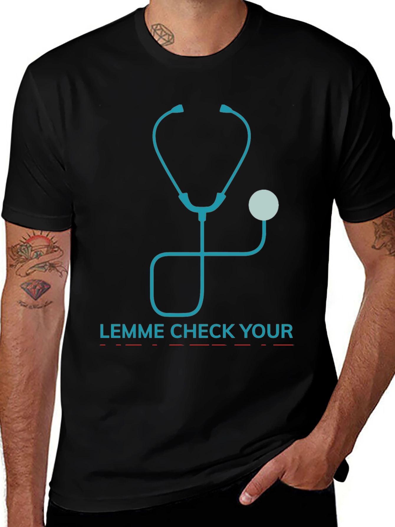 Variant 29 of Lemme Check Your T-Shirt - Novelty Doctor Tee