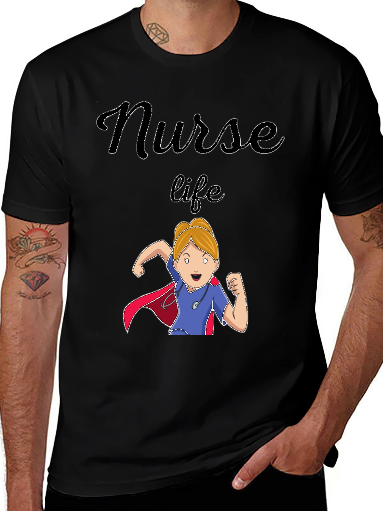 Nurse Life T-Shirt - Super Hero Design