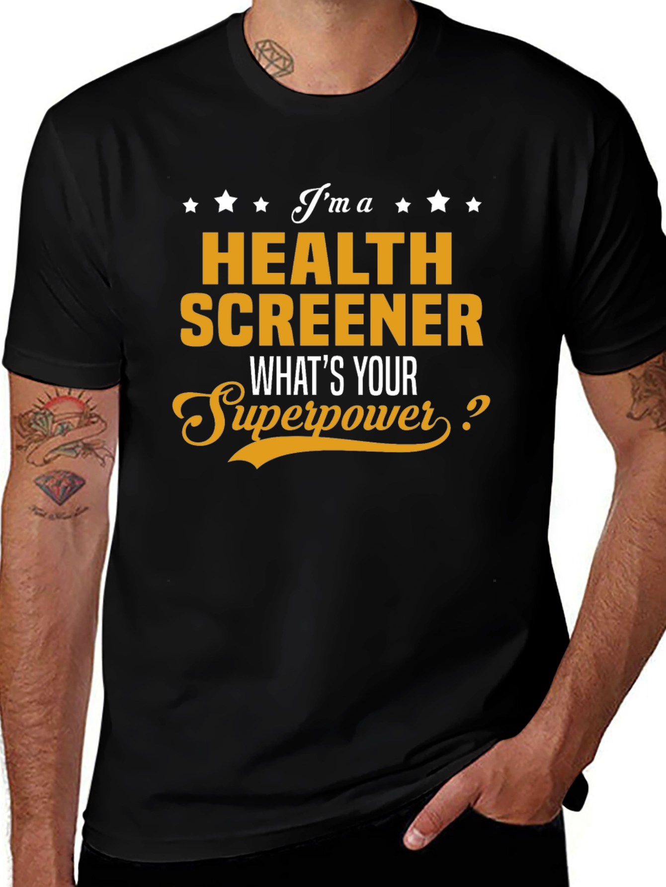 Variant 10 of Health Screener Superpower T-Shirt