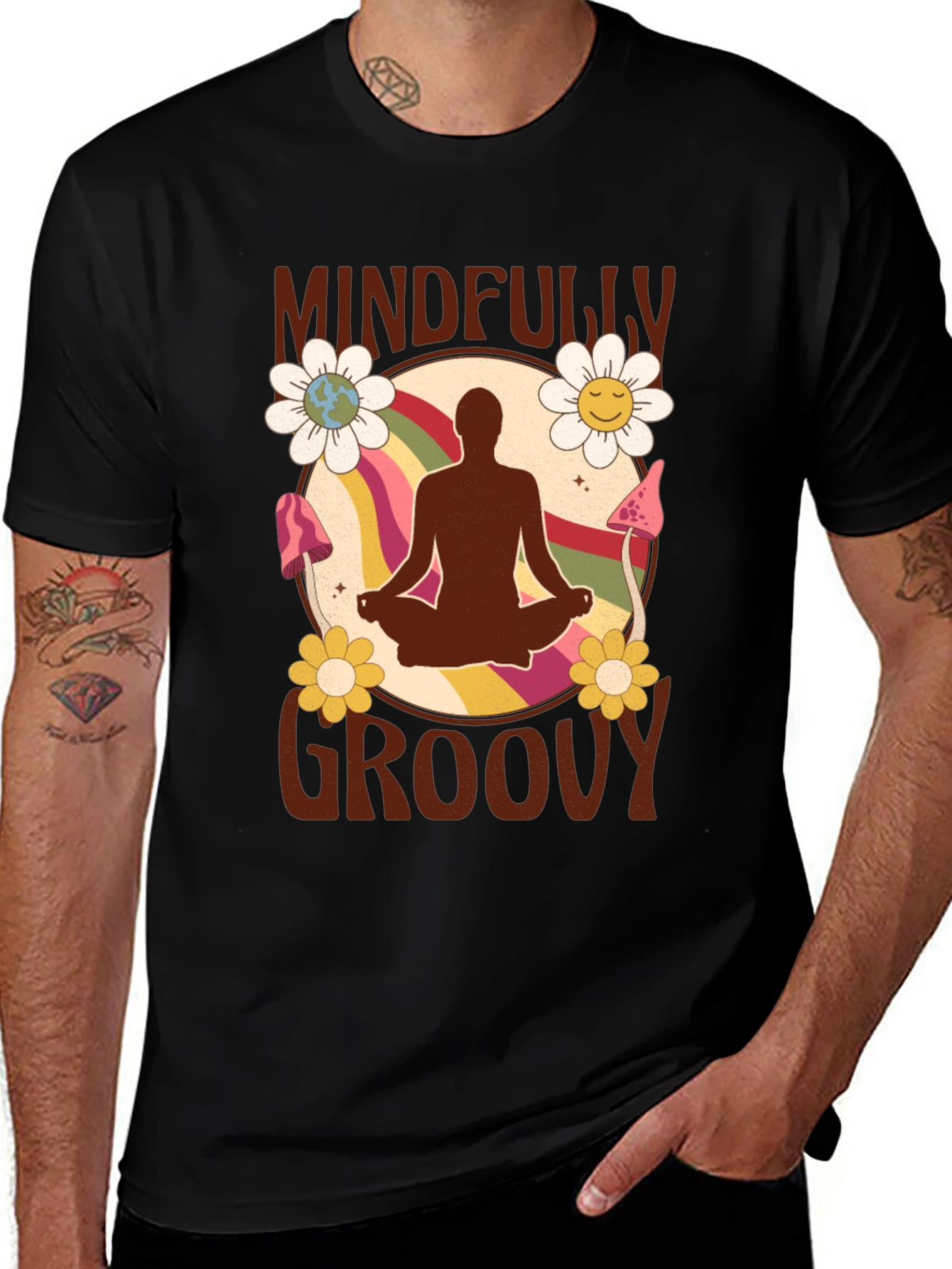 Variant 25 of Mindfully Groovy Graphic Tee