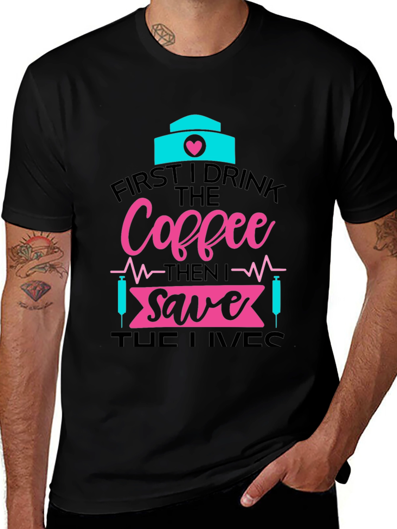 Nurse Coffee Save Lives Graphic Tee