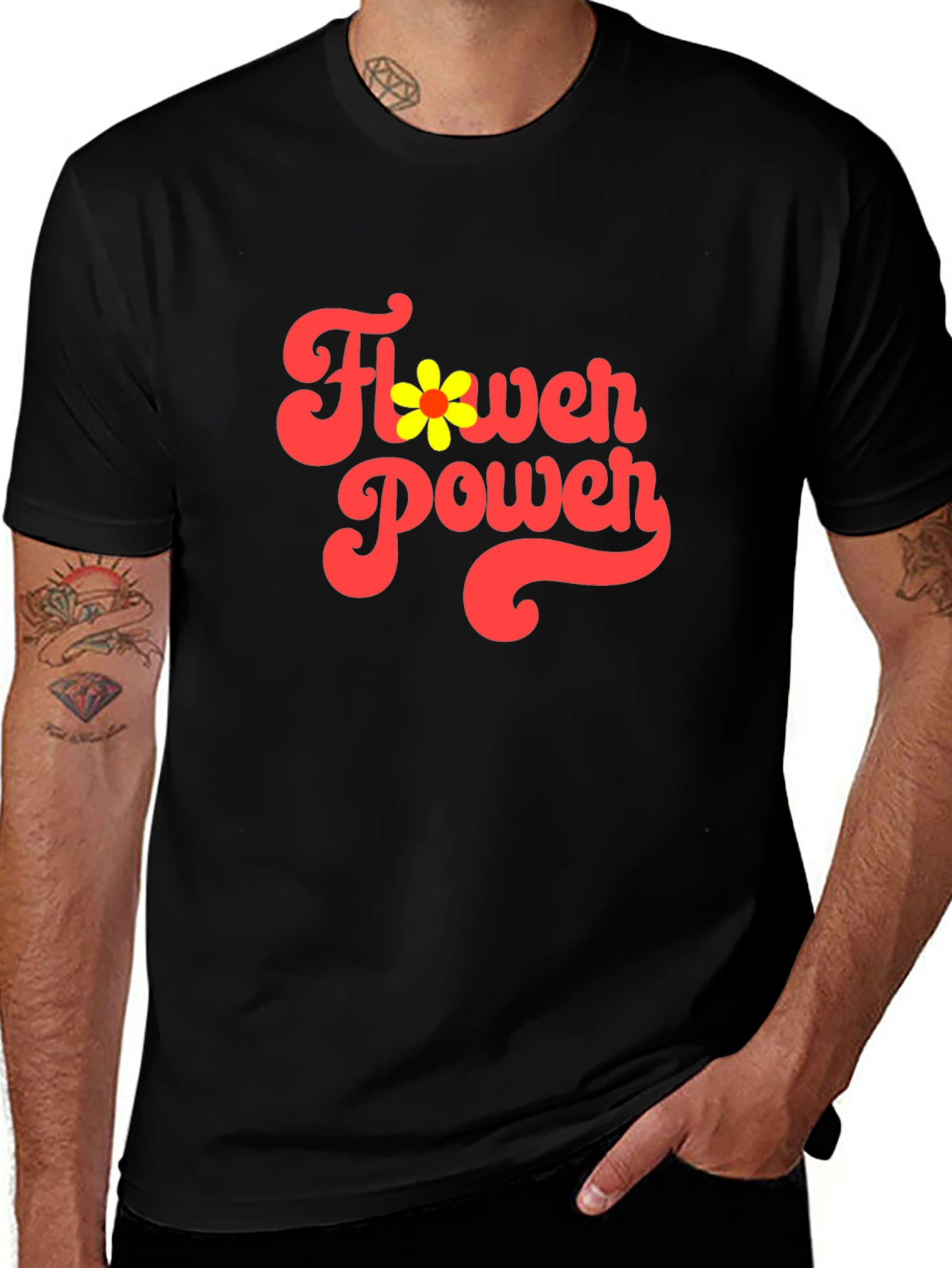 Variant 7 of Flower Power Retro T-Shirt