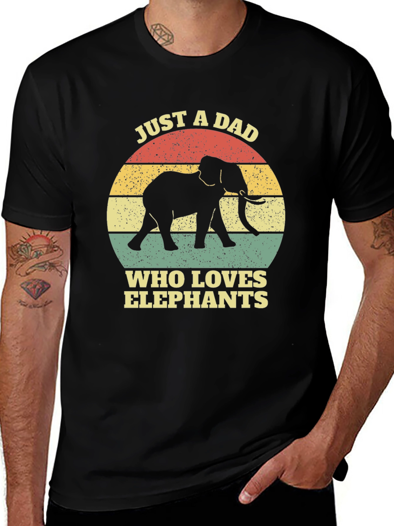 Variant 27 of Dad Who Loves Elephants T-Shirt