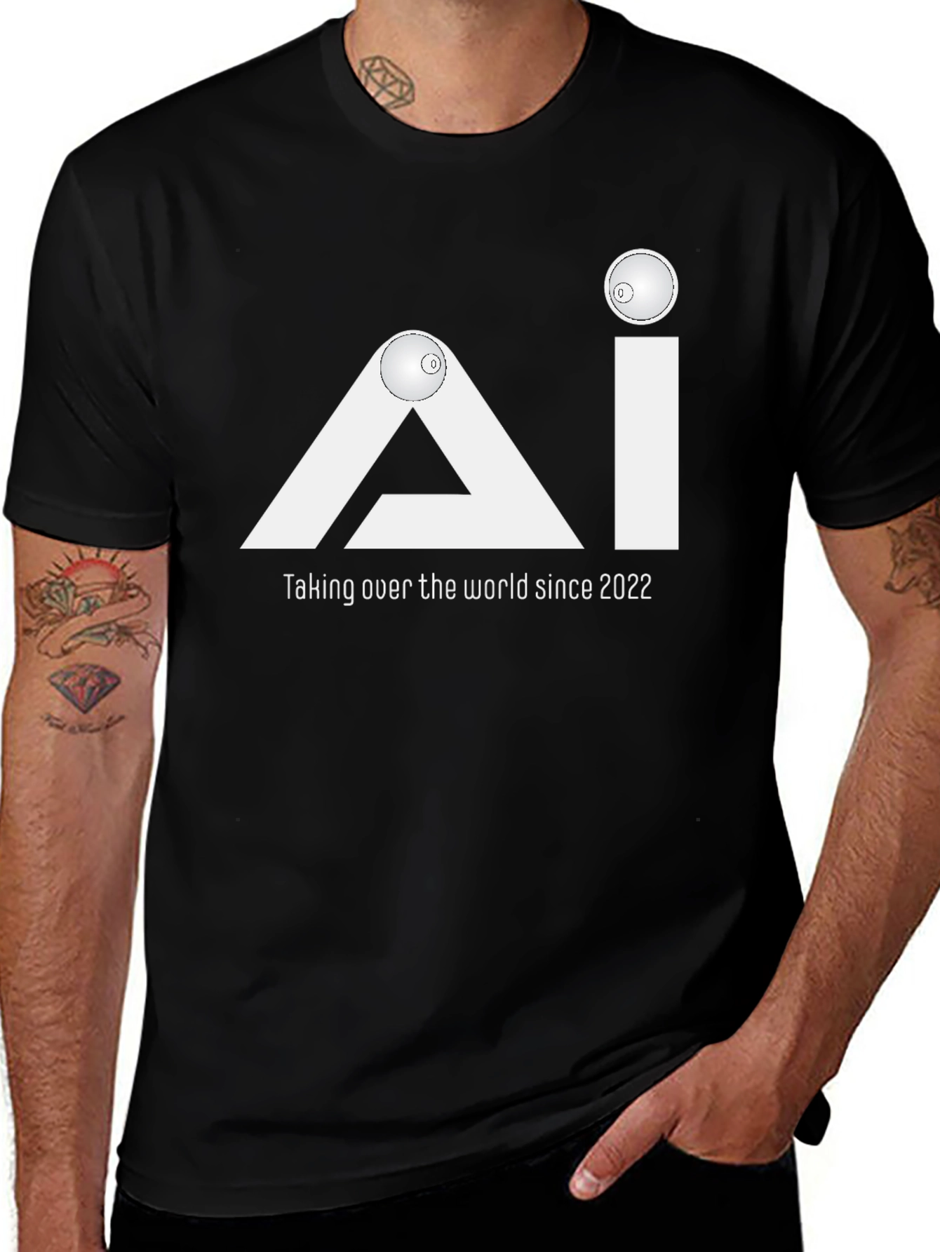 Variant 9 of AI Takeover T-Shirt - Modern Design