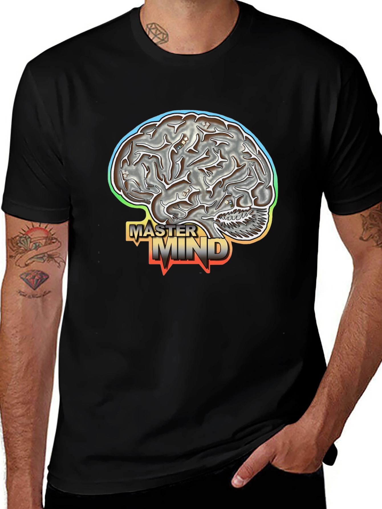 Variant 2 of Master Mind Graphic Tee - Brain Design