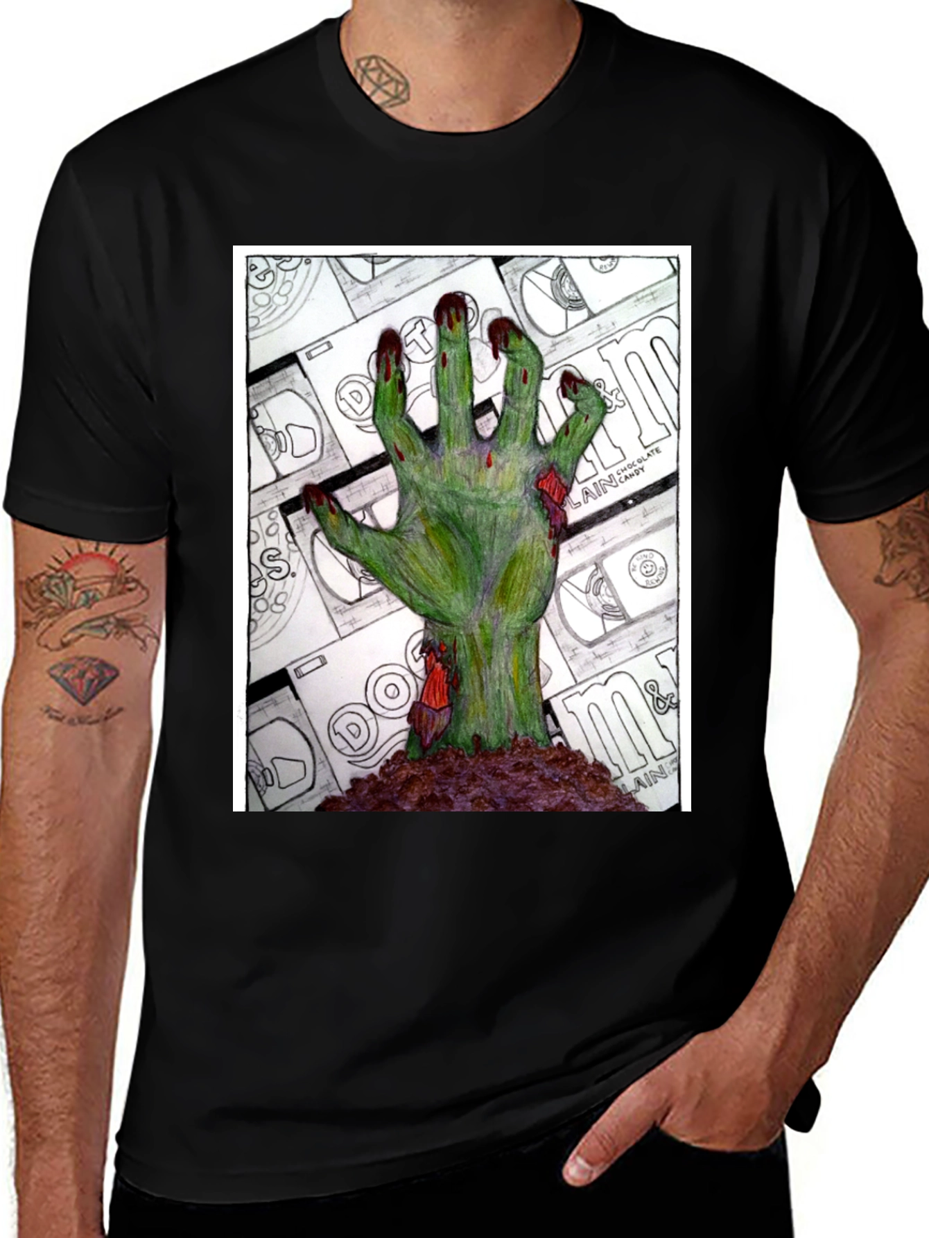 Variant 30 of Zombie Hand T-Shirt