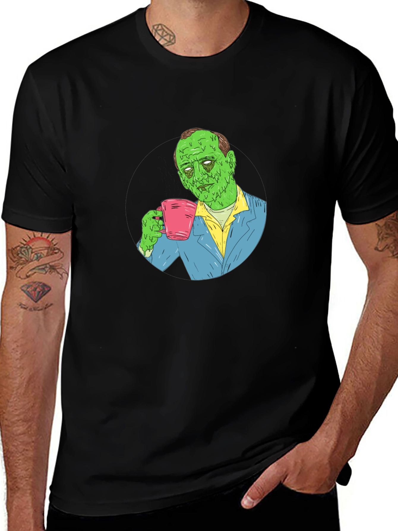 Variant 4 of Zombie Coffee T-Shirt - Funny Graphic Tee