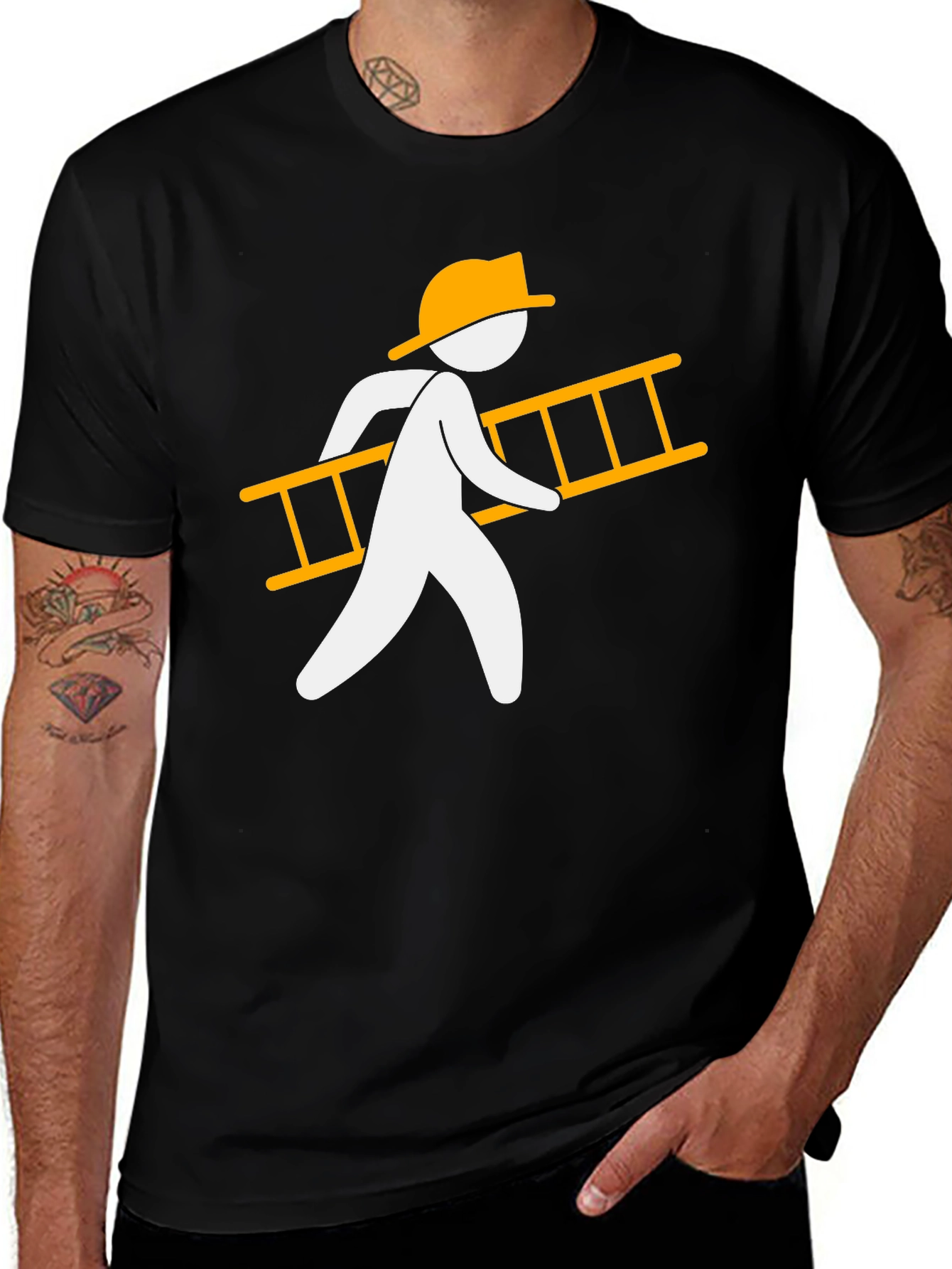 Variant 21 of Ladder Man Graphic Tee