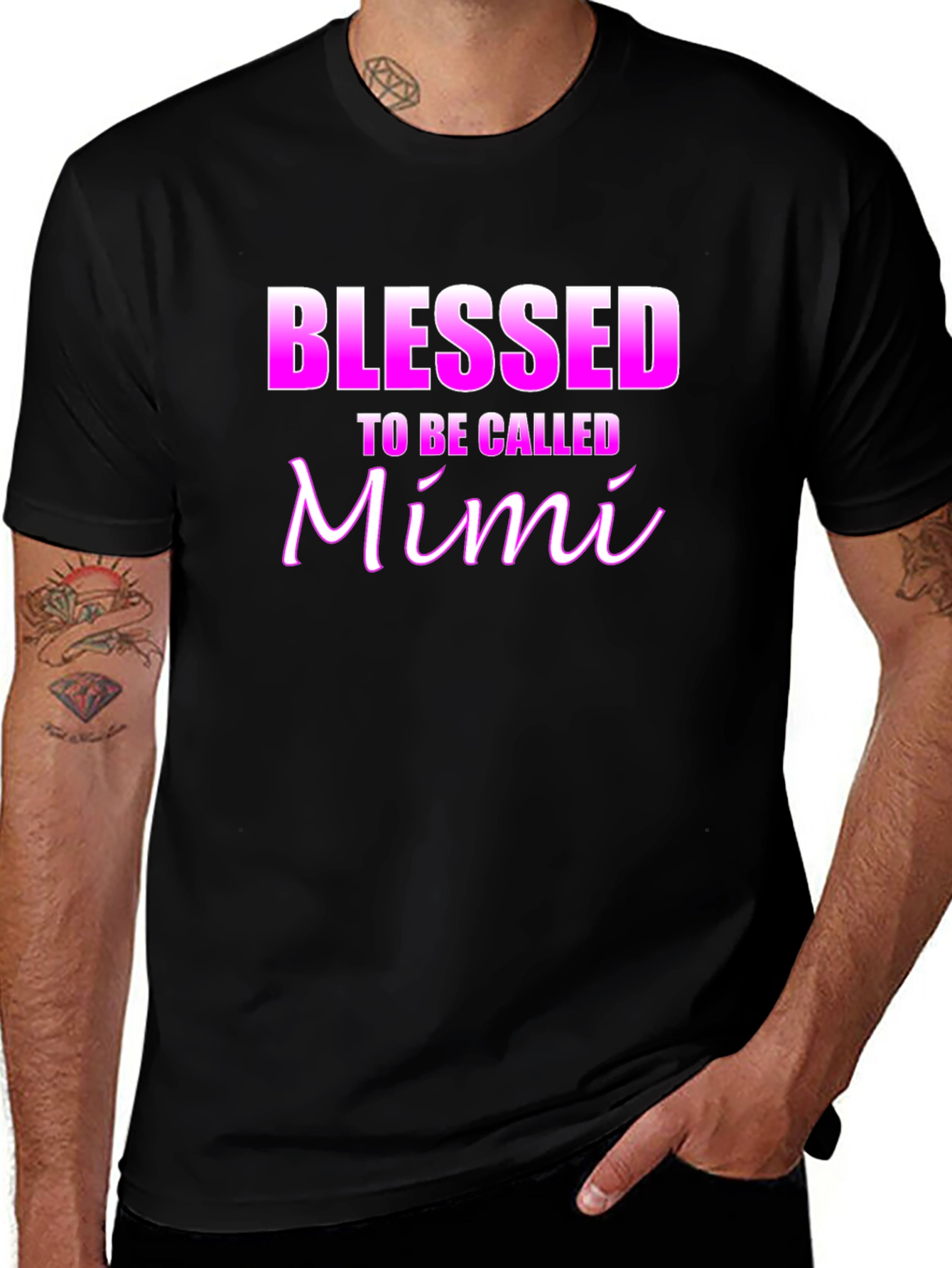 Variant 15 of Blessed To Be Called Mimi Black T-Shirt