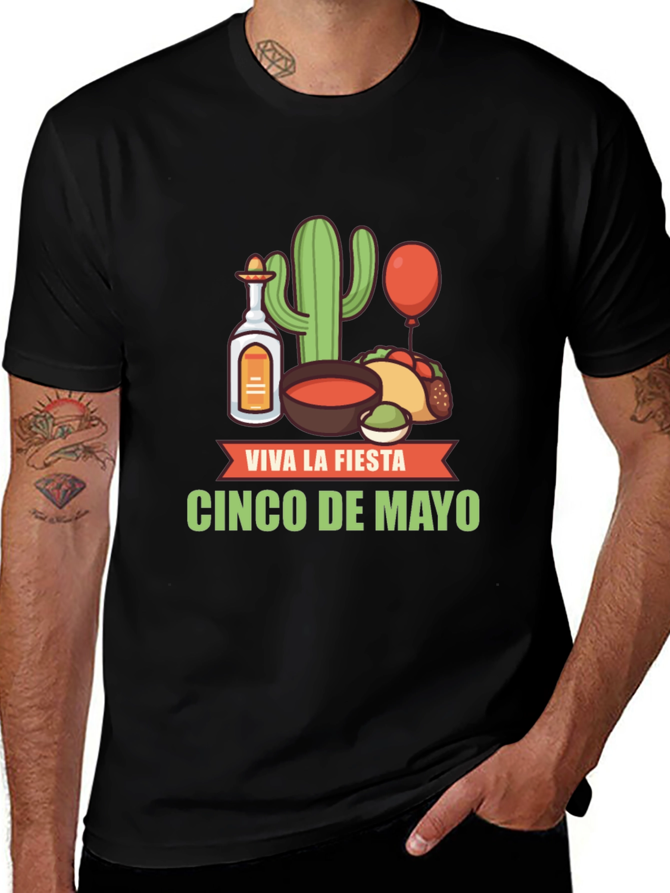 Variant 3 of Cinco de Mayo Fiesta T-Shirt - Black