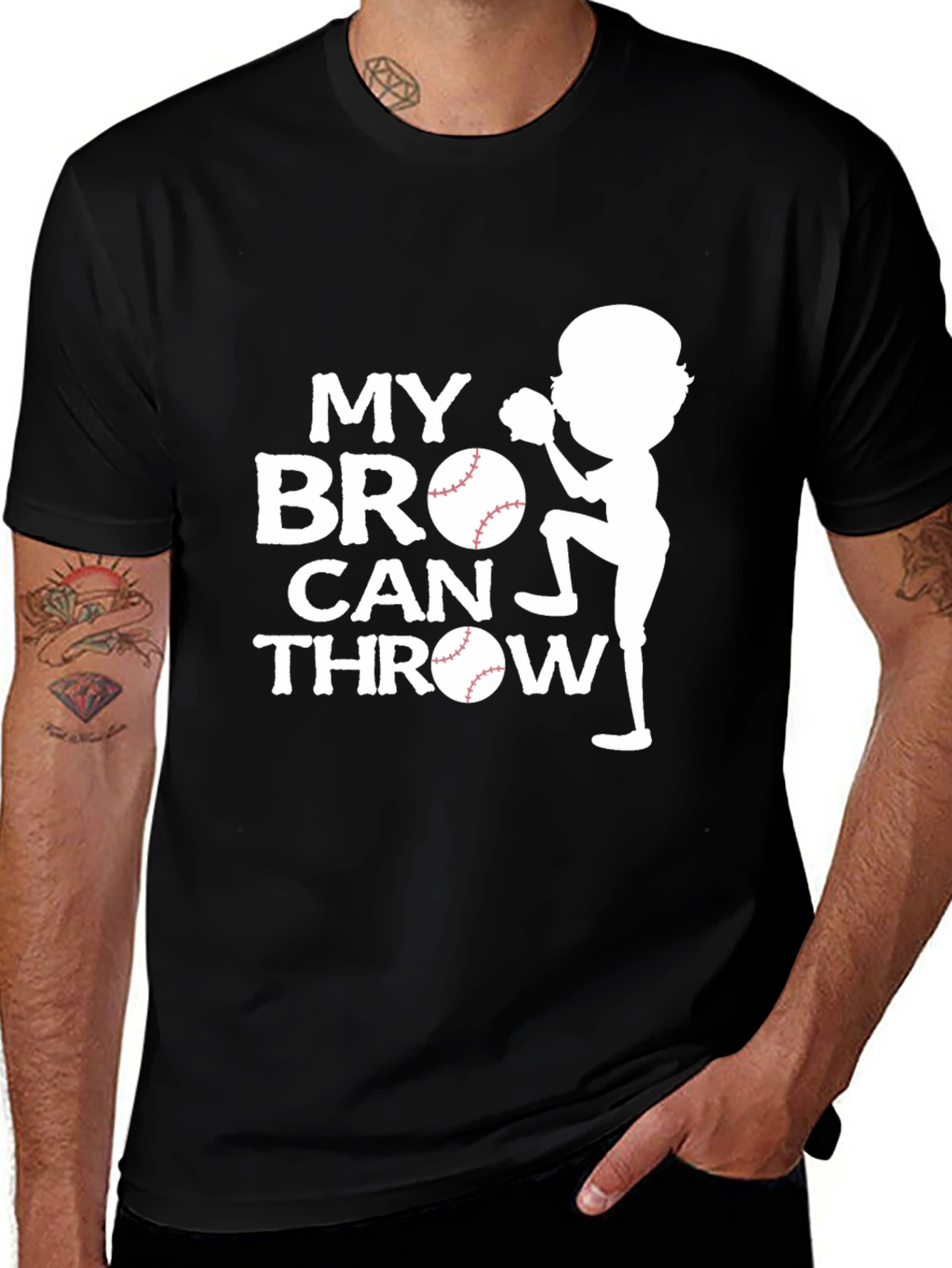 Variant 2 of My Bro Can Throw Baseball T-Shirt
