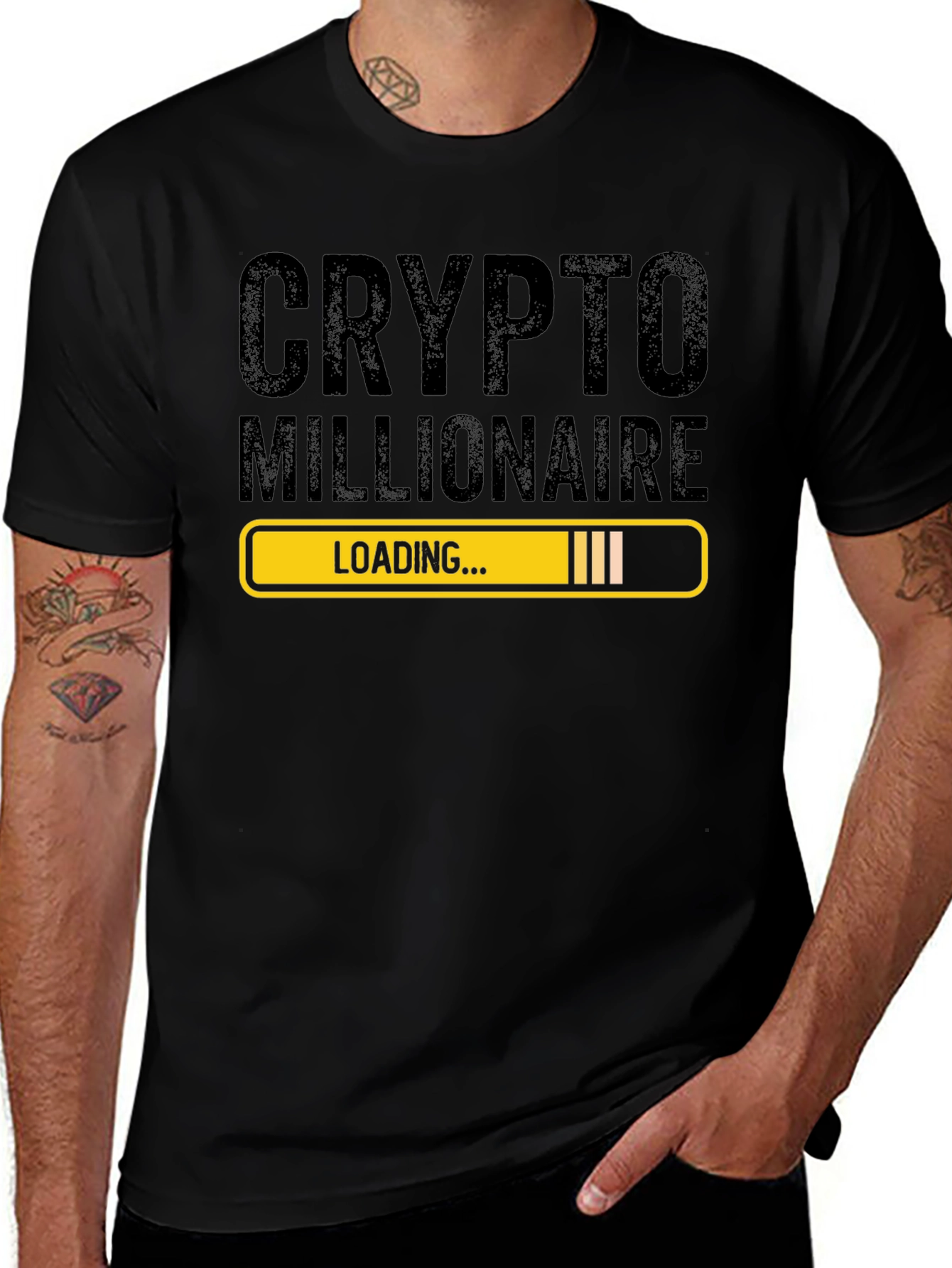 Variant 20 of Crypto Millionaire Loading Graphic Tee