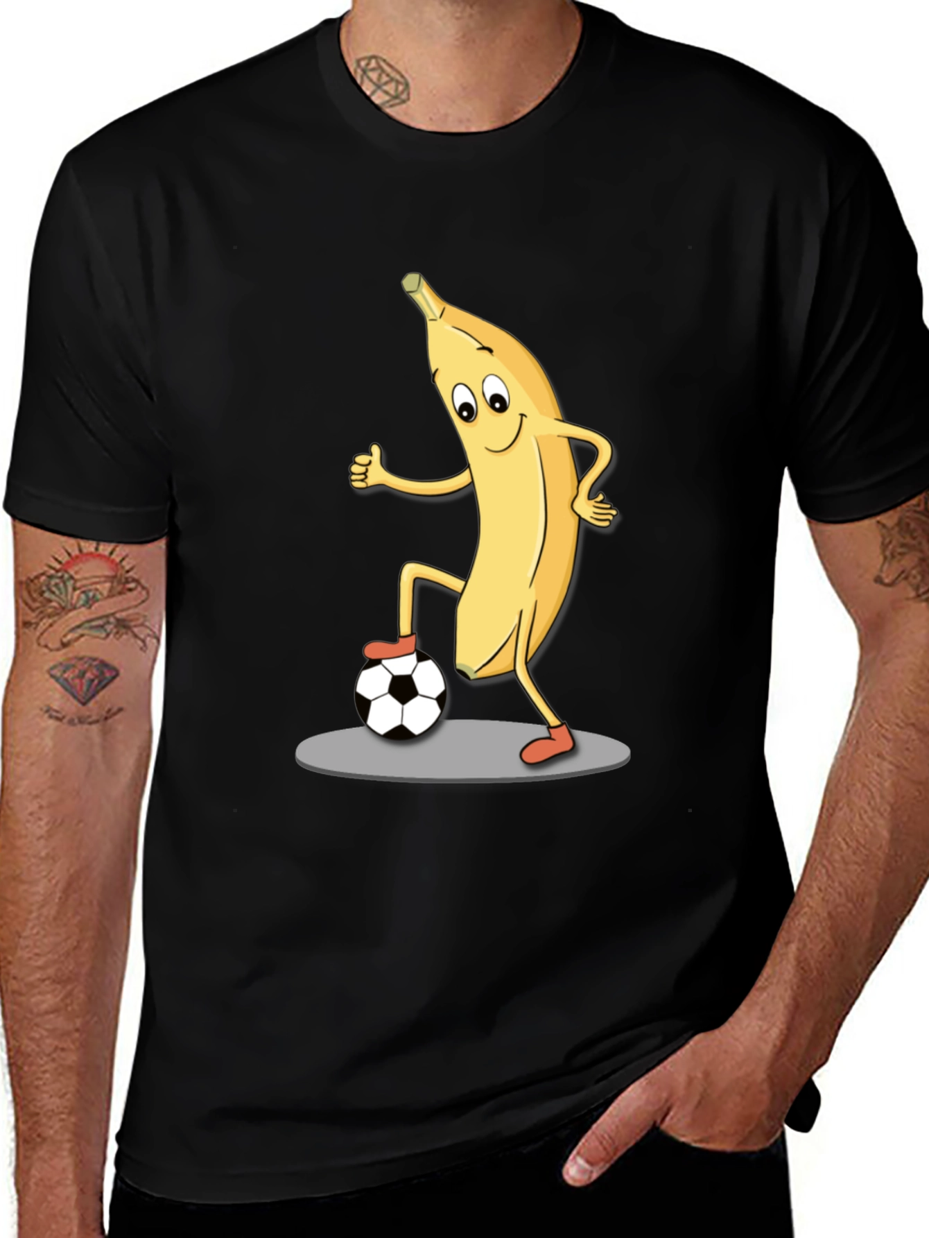 Variant 14 of Banana Soccer T-Shirt - Unique & Fun Graphic Tee