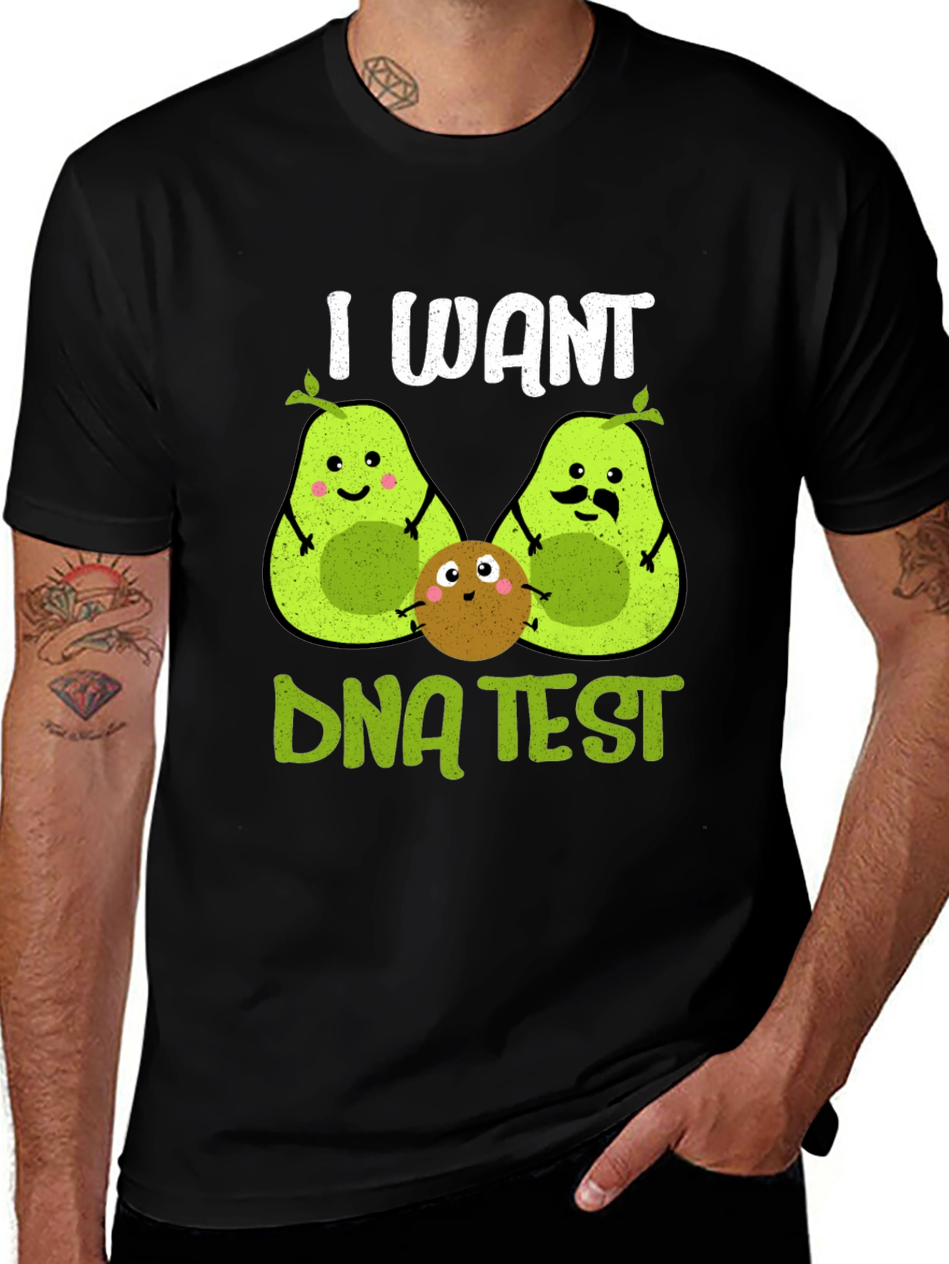 Variant 7 of I Want DNA Test Avocado T-Shirt