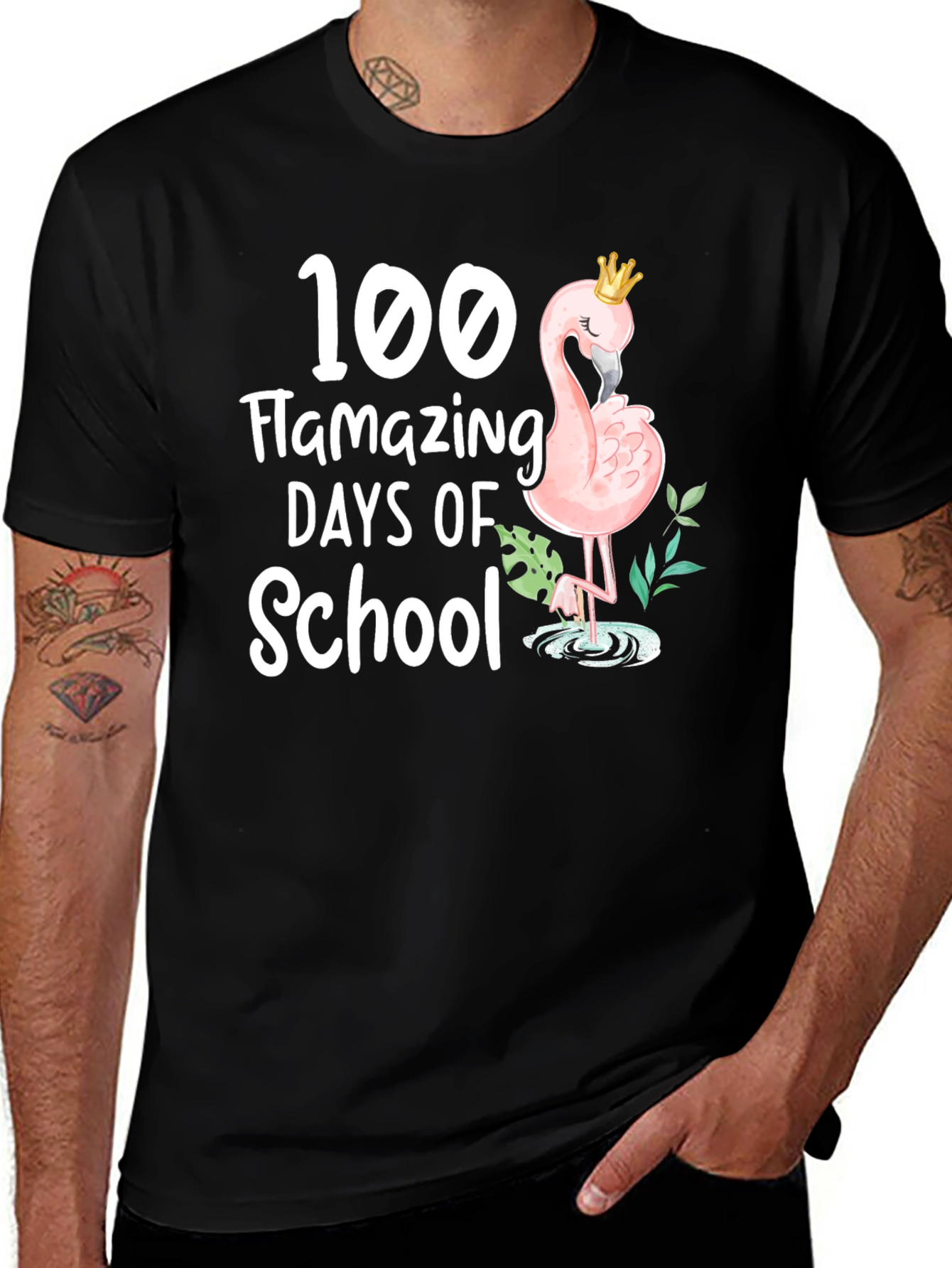 Variant 10 of Flamazing 100 Days of School T-Shirt