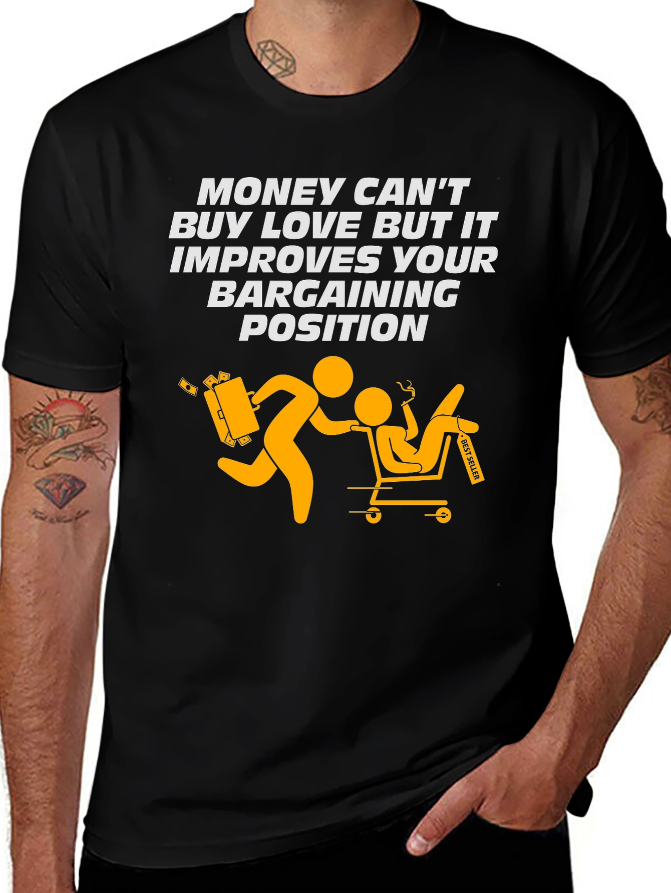 Variant 7 of Funny Money Bargaining Position Graphic Tee