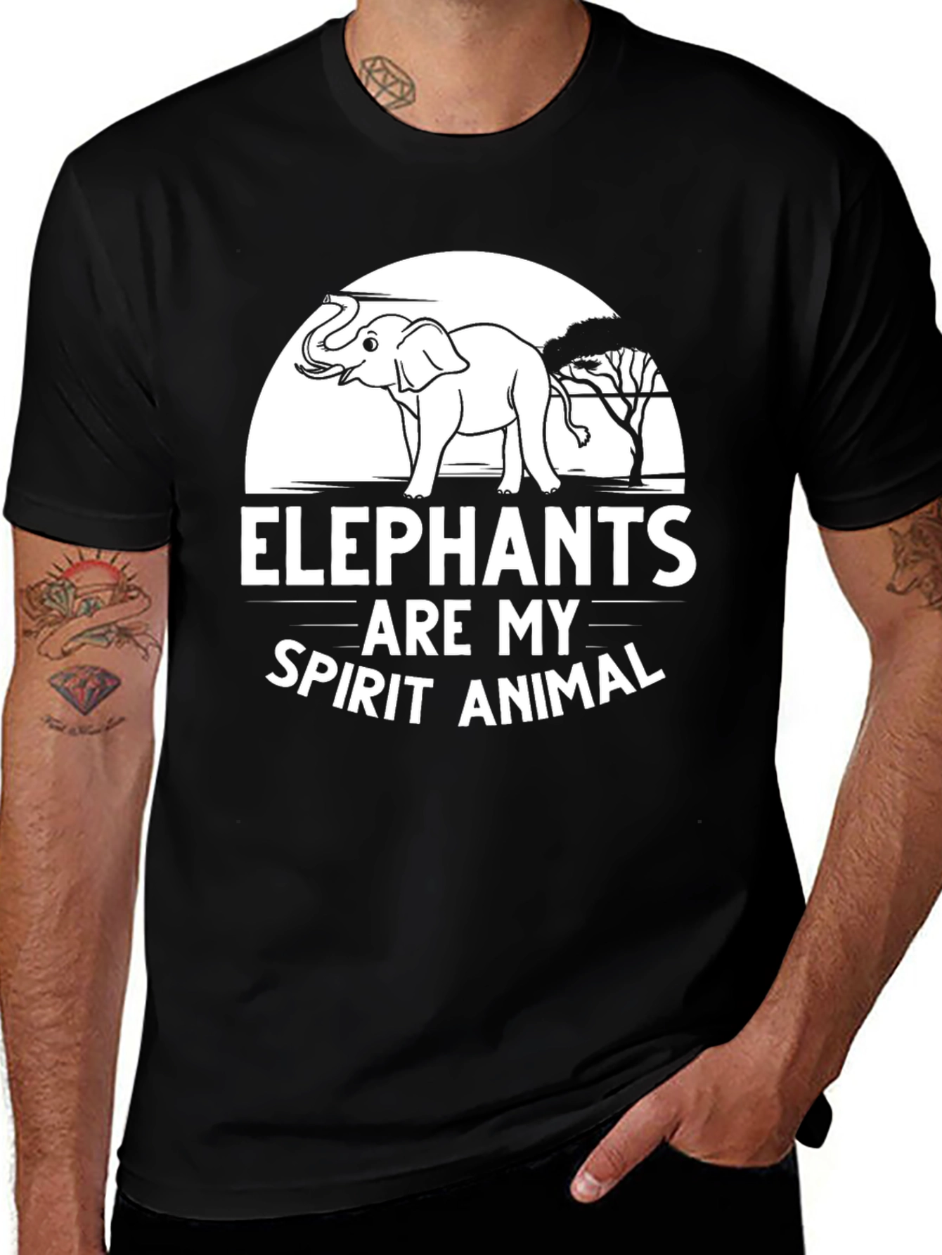 Variant 30 of Elephant Spirit Animal Graphic Tee