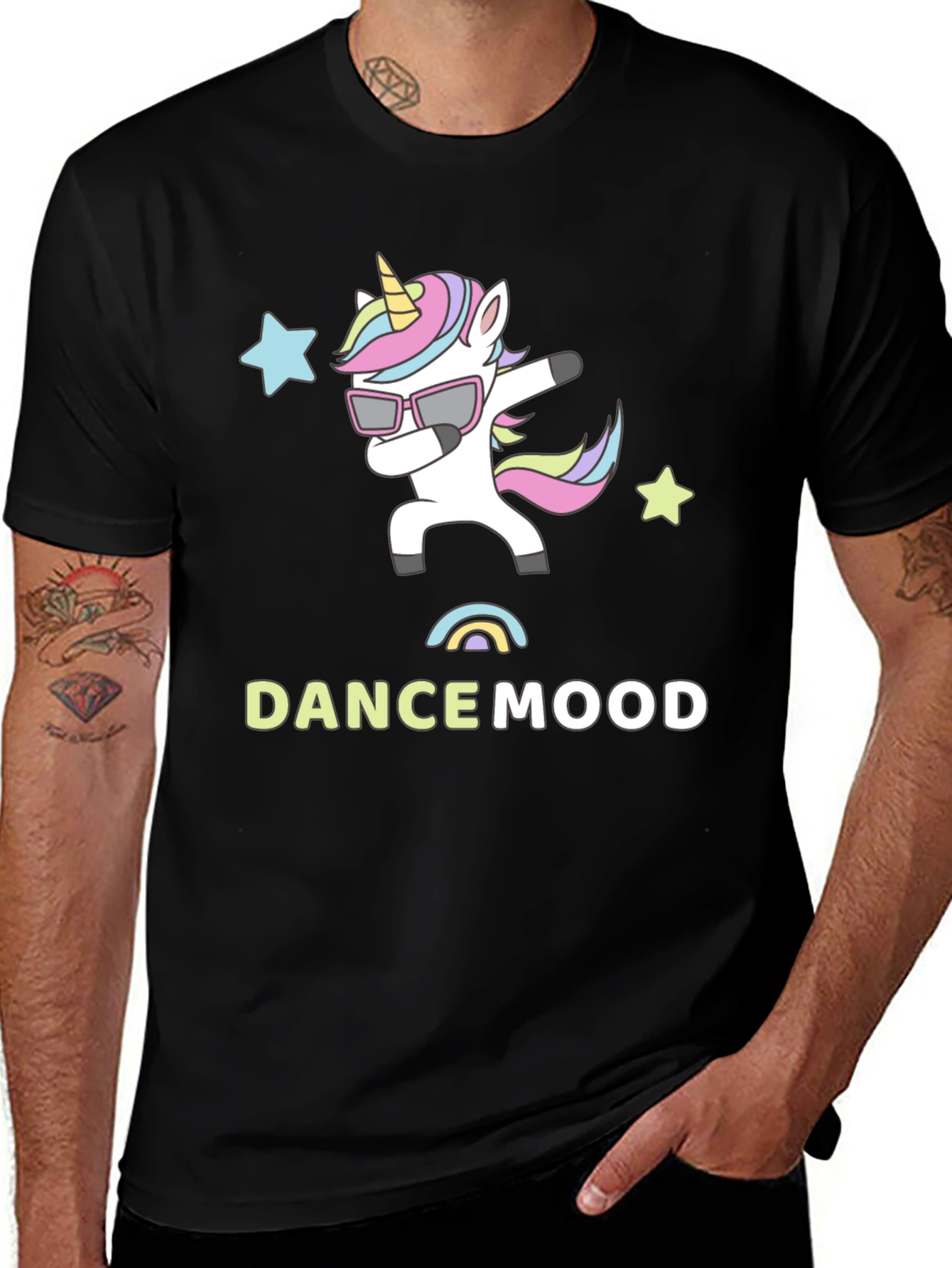 DANCE MOOD Unicorn Graphic Tee - Stylish & Fun!