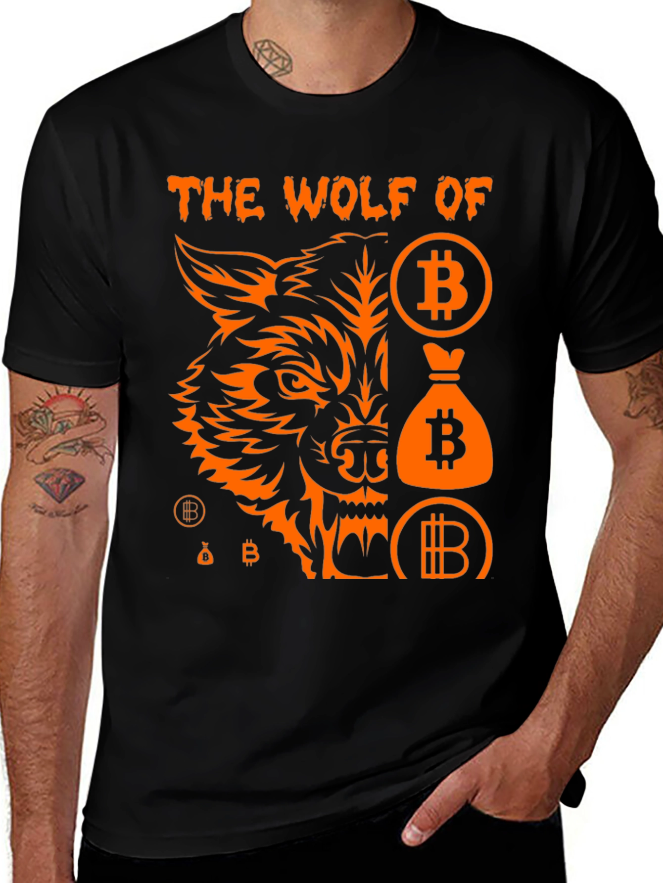 The Wolf of Bitcoin Crypto T-Shirt
