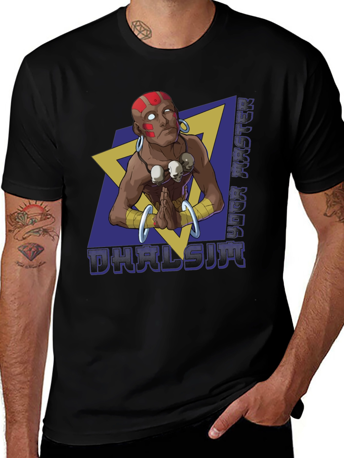 Variant 14 of Dhalsim Yoga Master Graphic T-Shirt