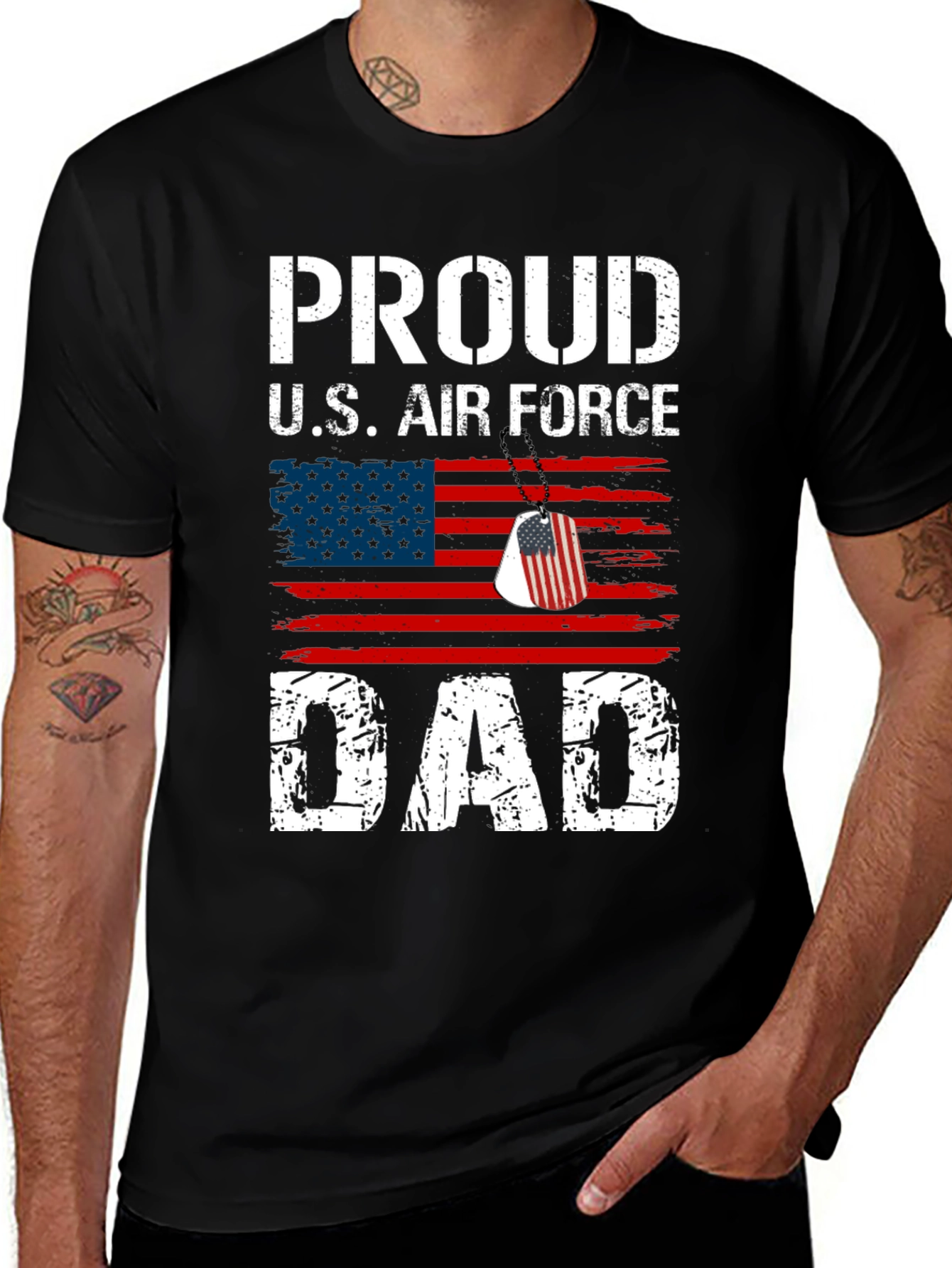 Proud US Air Force Dad Graphic Tee