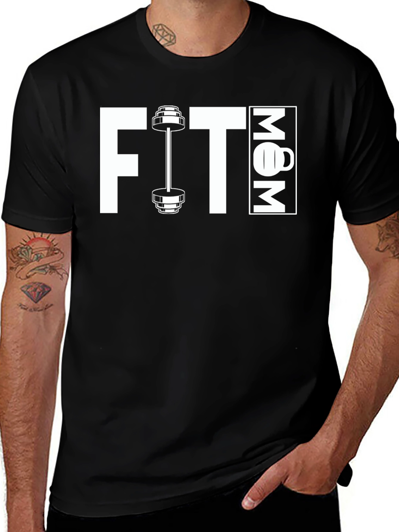 Fit Mom Black T-Shirt