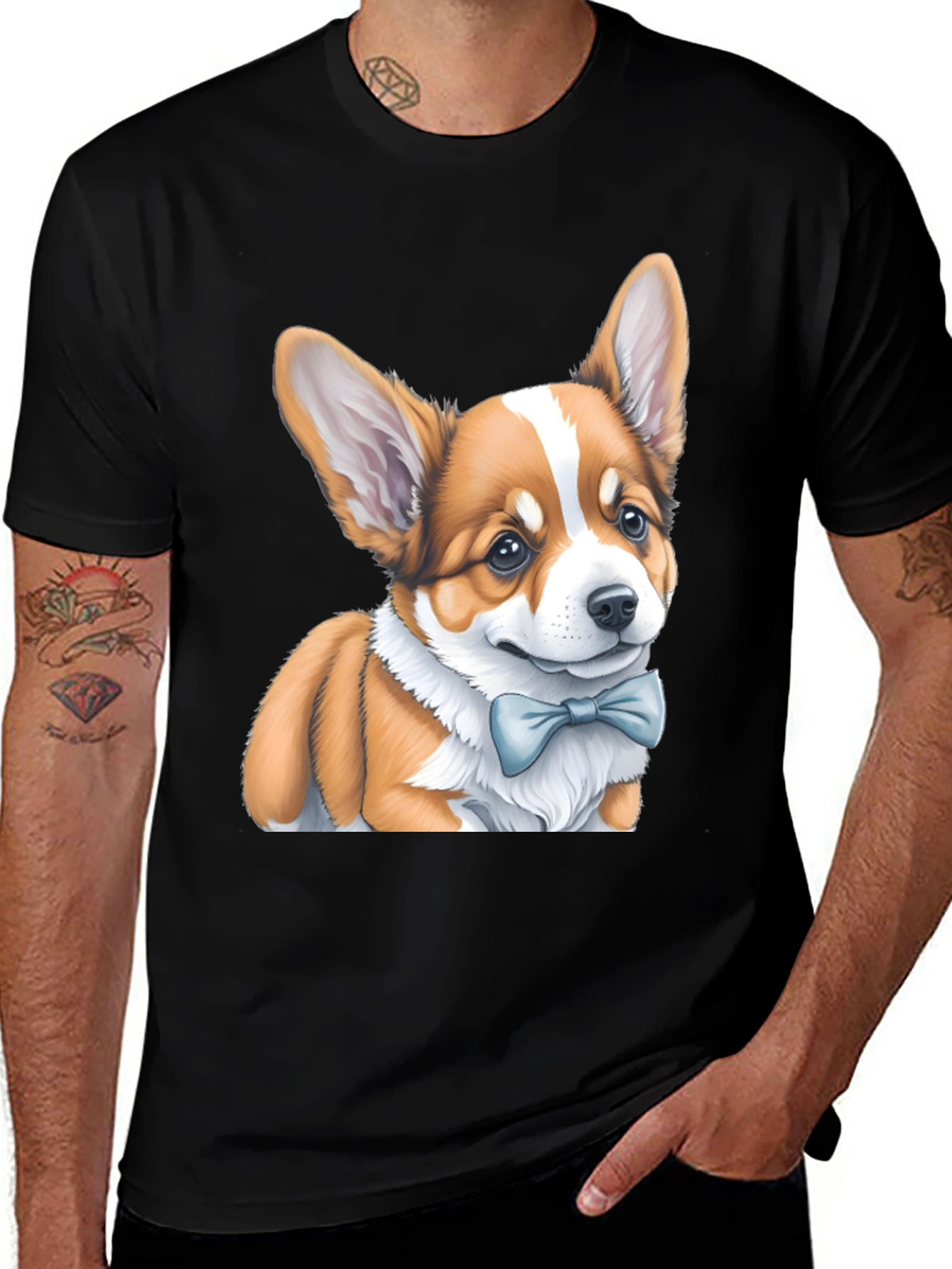 Corgi Dog Graphic Tee - Cute Pet Lover T-Shirt