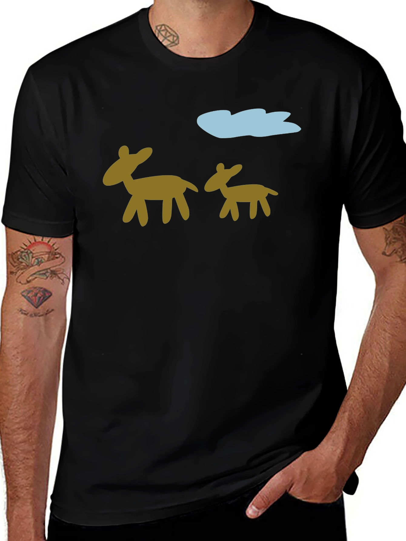 Variant 14 of Quirky Deer Graphic Tee