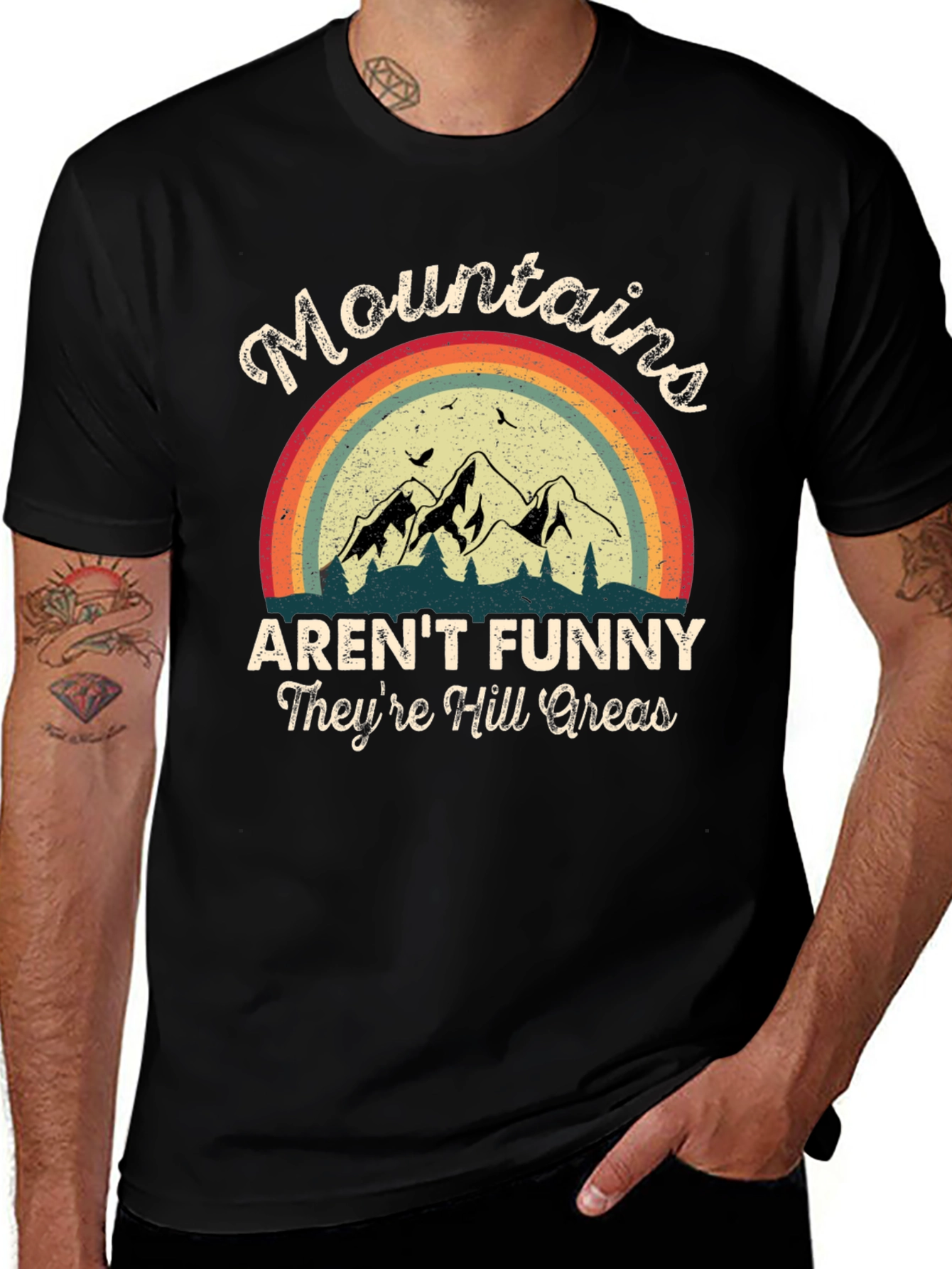 Variant 24 of Funny Mountains Graphic T-Shirt