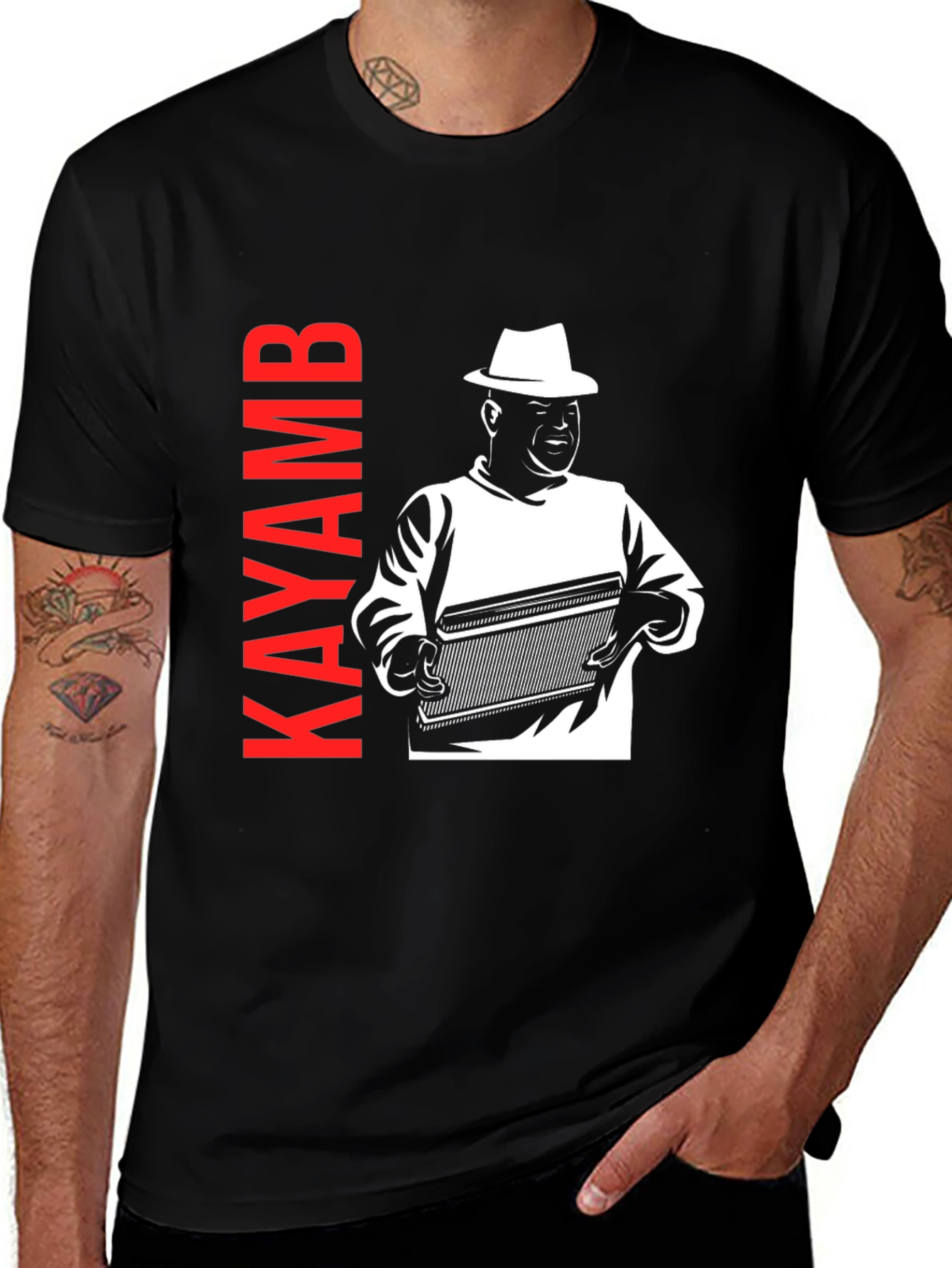 Variant 12 of Kayamb T-Shirt - Musical Instrument Design