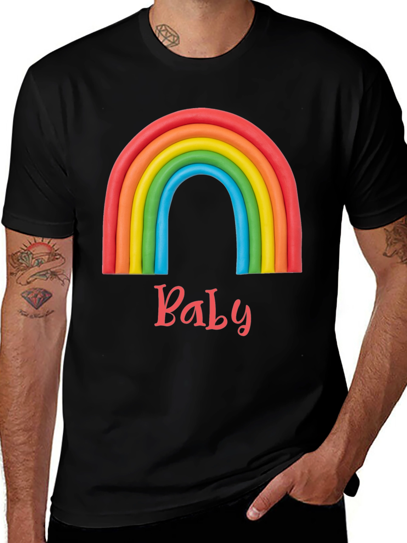 Variant 6 of Rainbow Baby T-Shirt - Cute Graphic Tee