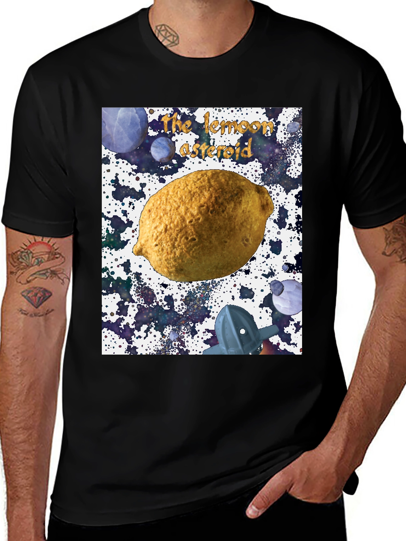 Variant 22 of The Lemon Asteroid Graphic T-Shirt