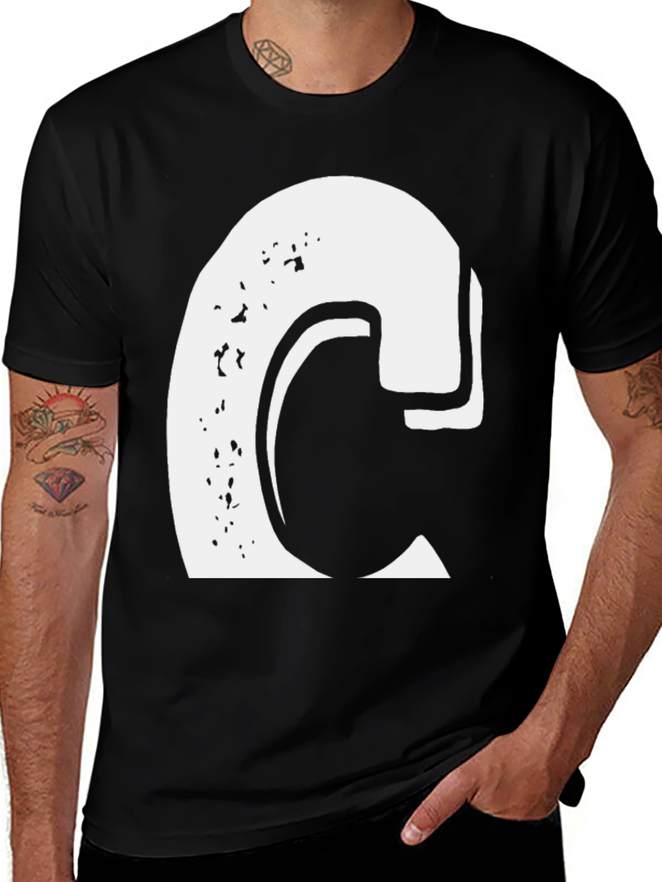 Variant 30 of Abstract Letter 'C' Graphic Tee