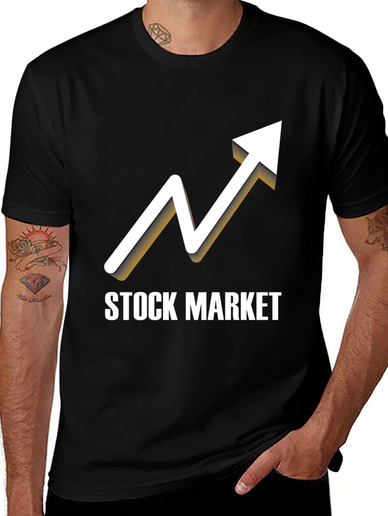 Variant 7 of Stock Market T-Shirt - Upward Trend
