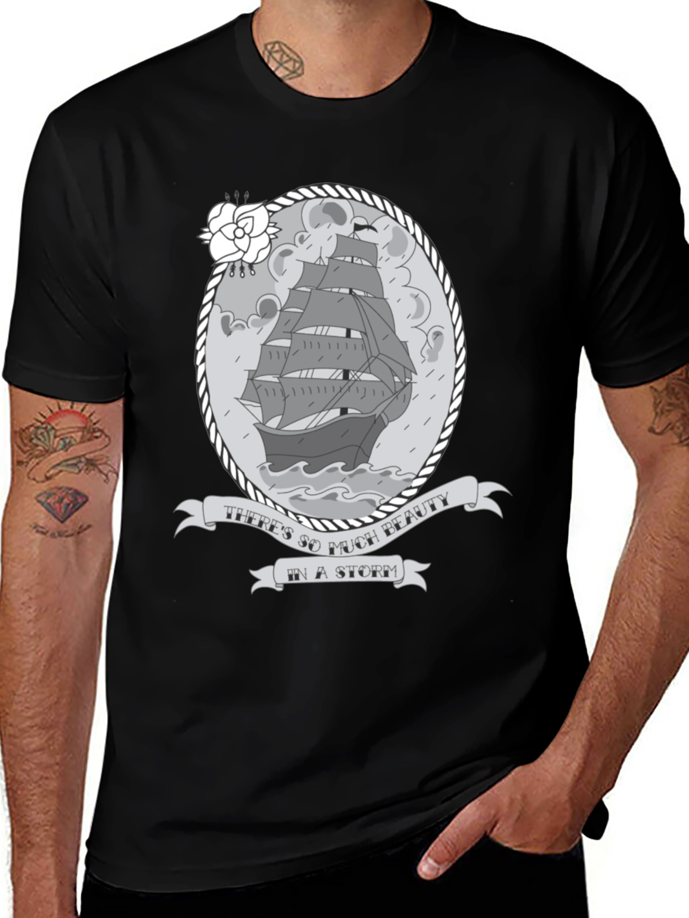 Variant 6 of Nautical Storm Beauty Graphic T-Shirt