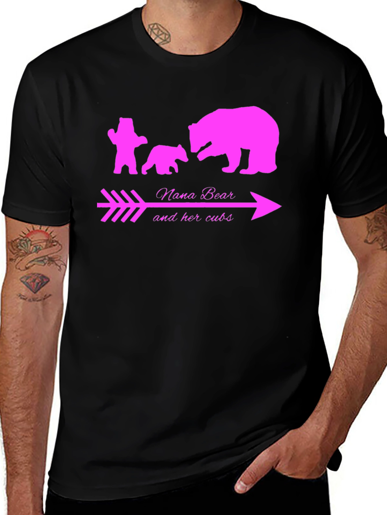 Nana Bear and Her Cubs Graphic Tee