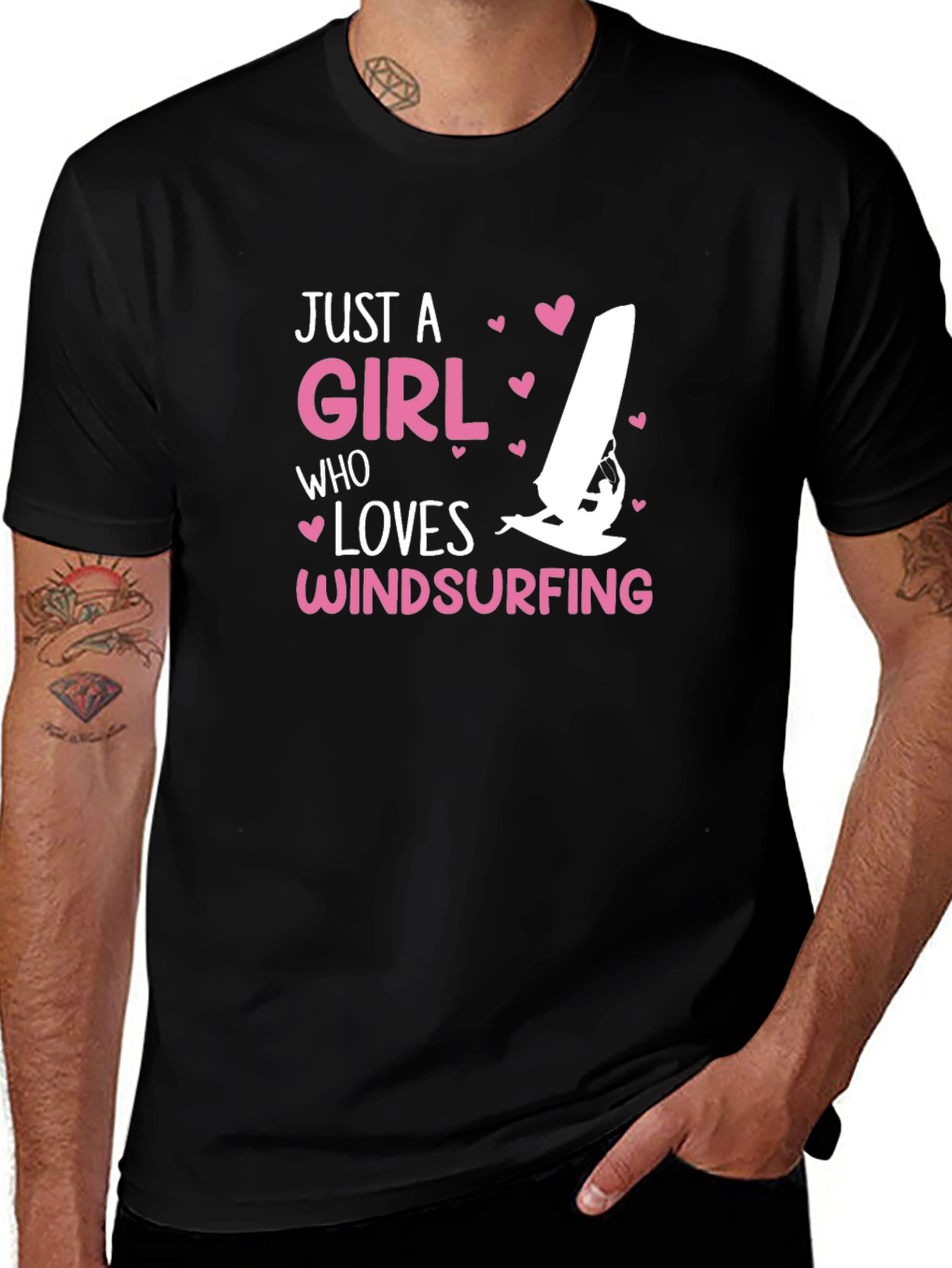 Variant 29 of Just A Girl Who Loves Windsurfing T-Shirt